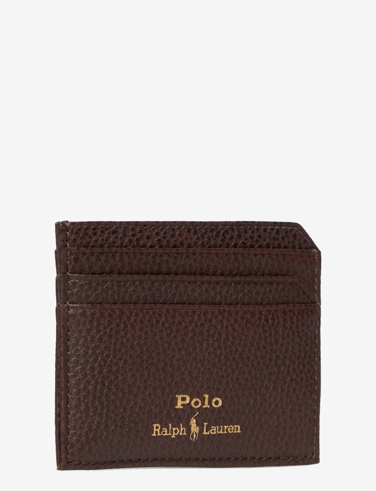 Polo Ralph Lauren - Pebbled Leather Card Case - kaardihoidjad - dark brown - 2