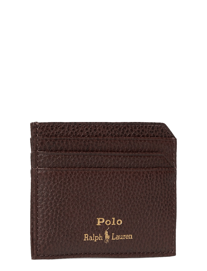 Polo Ralph Lauren - Pebbled Leather Card Case - kaardihoidjad - dark brown - 2