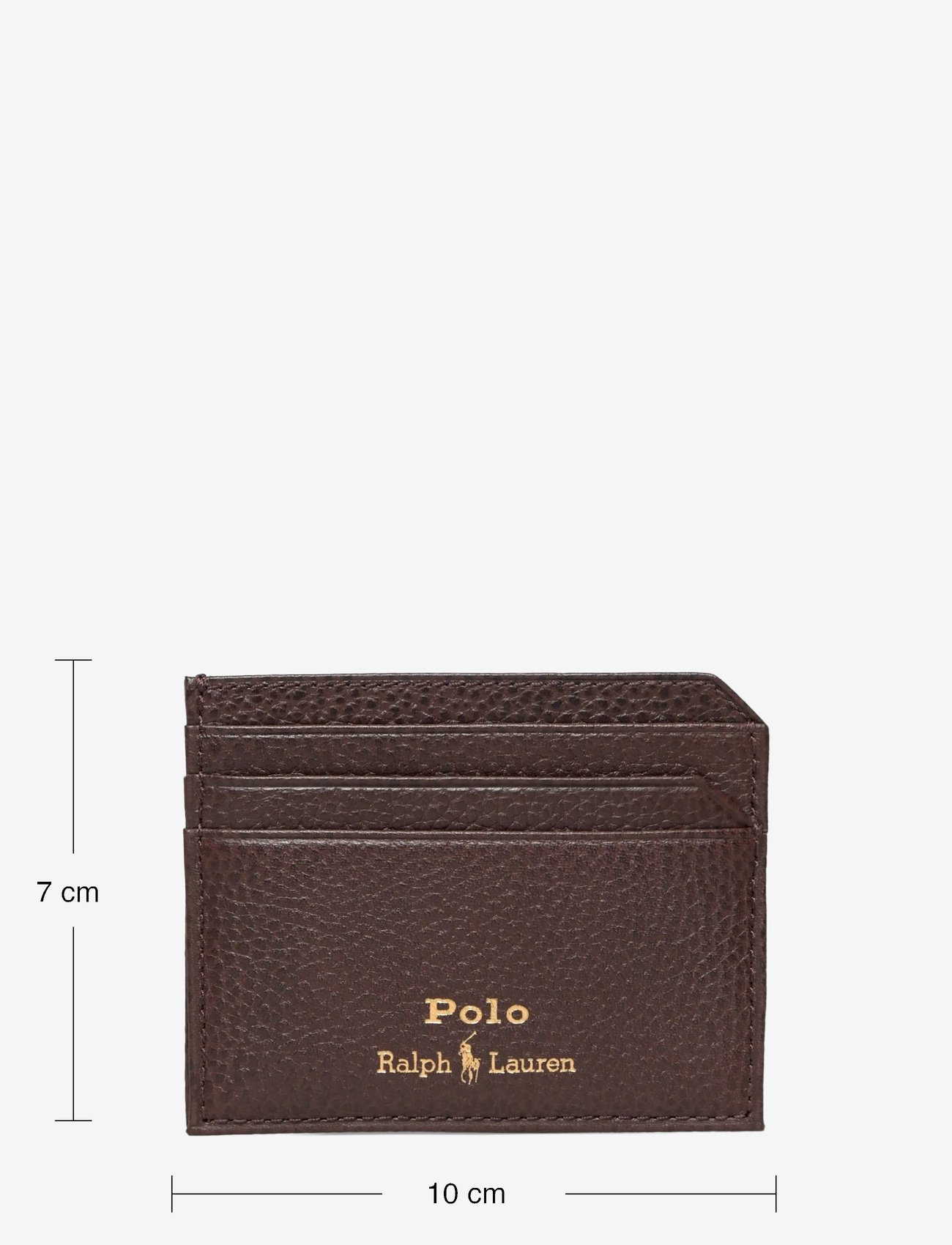 Polo Ralph Lauren - Pebbled Leather Card Case - kaardihoidjad - dark brown - 3