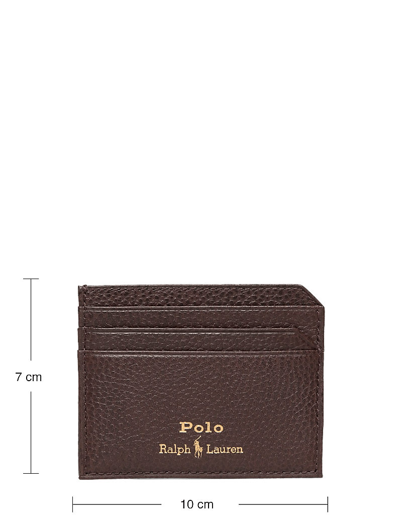 Polo Ralph Lauren - Pebbled Leather Card Case - kaardihoidjad - dark brown - 3