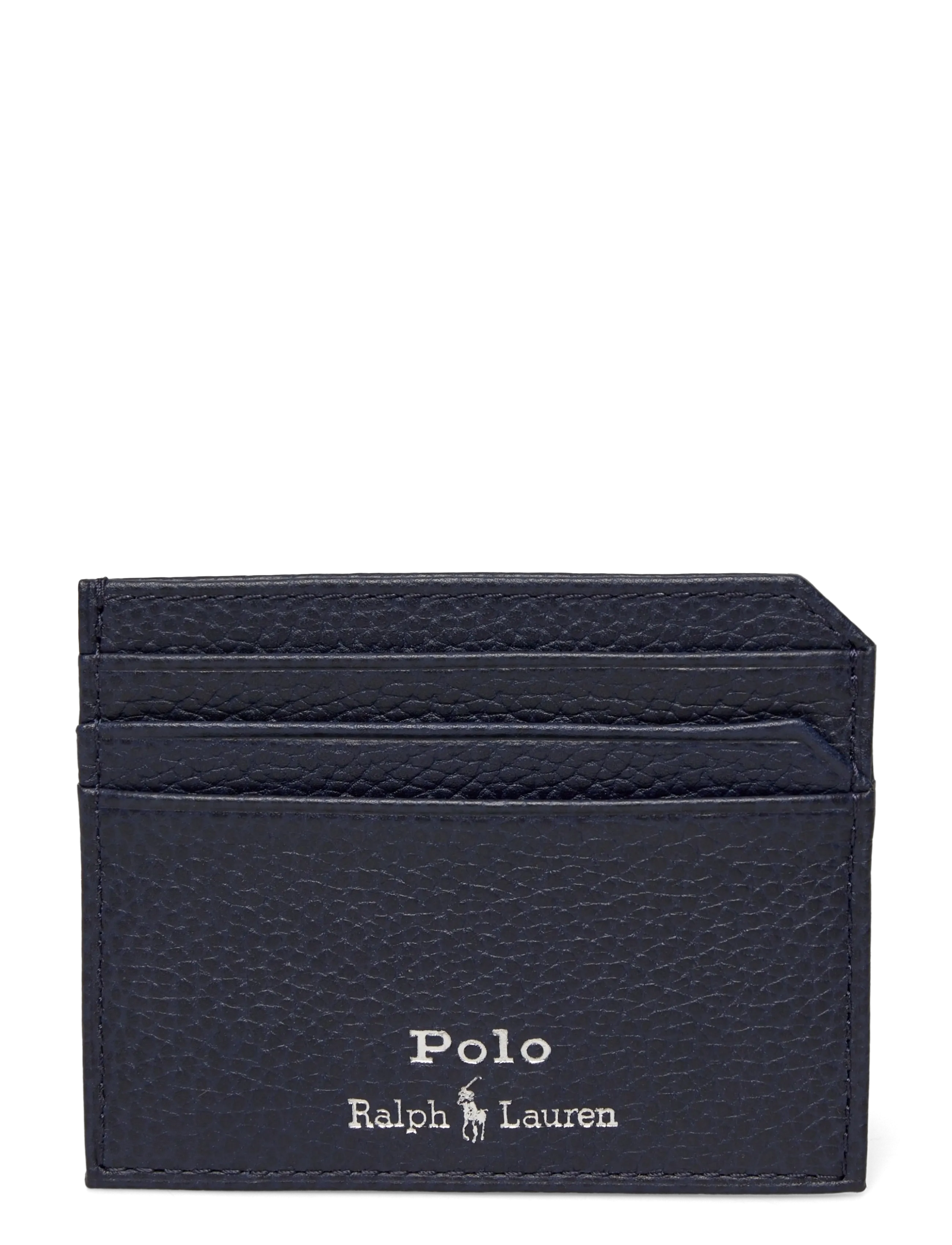 Polo Ralph Lauren Pebbled Leather Card Case - Card holders - NAVY / navy