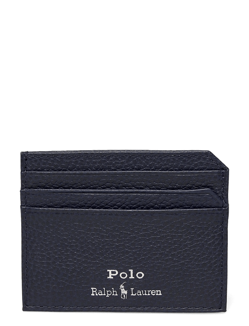 Polo Ralph Lauren - Pebbled Leather Card Case - card holders - navy - 0