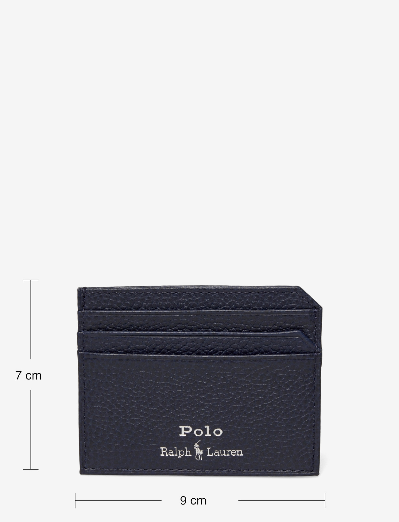 Polo Ralph Lauren - Pebbled Leather Card Case - card holders - navy - 3