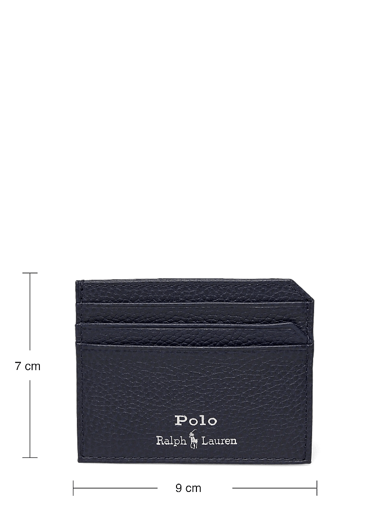 Polo Ralph Lauren - Pebbled Leather Card Case - card holders - navy - 3