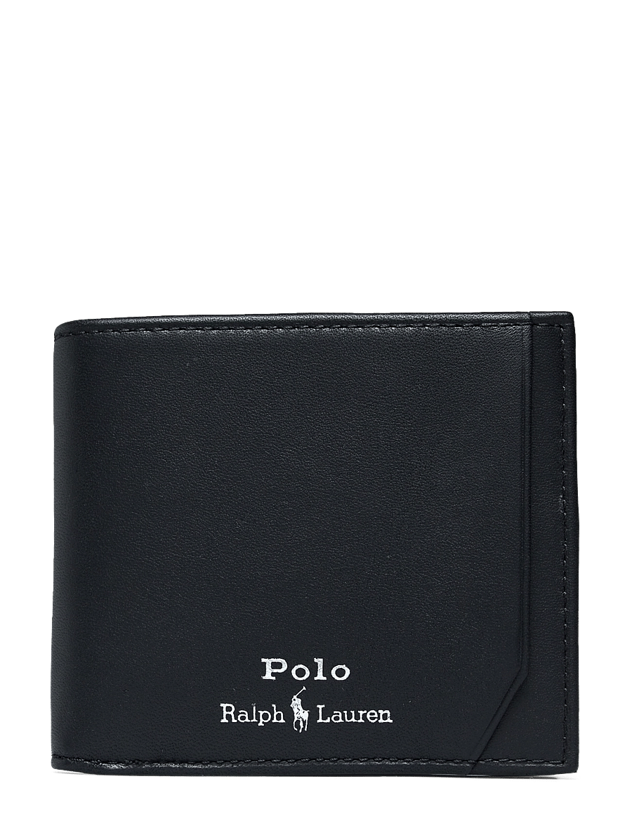Polo Ralph Lauren - SMOOTH LEATHER-BILLFOLD-WLT-MED - maki - black - 0