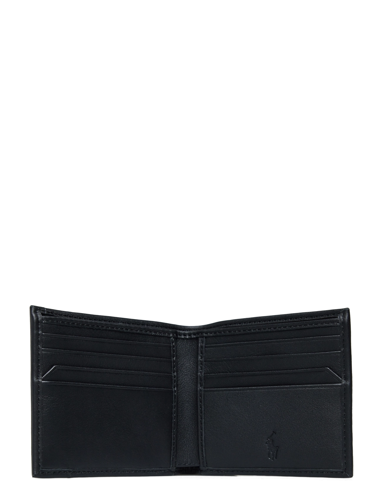 Polo Ralph Lauren - Smooth Leather Billfold Wallet - plånböcker - black - 3