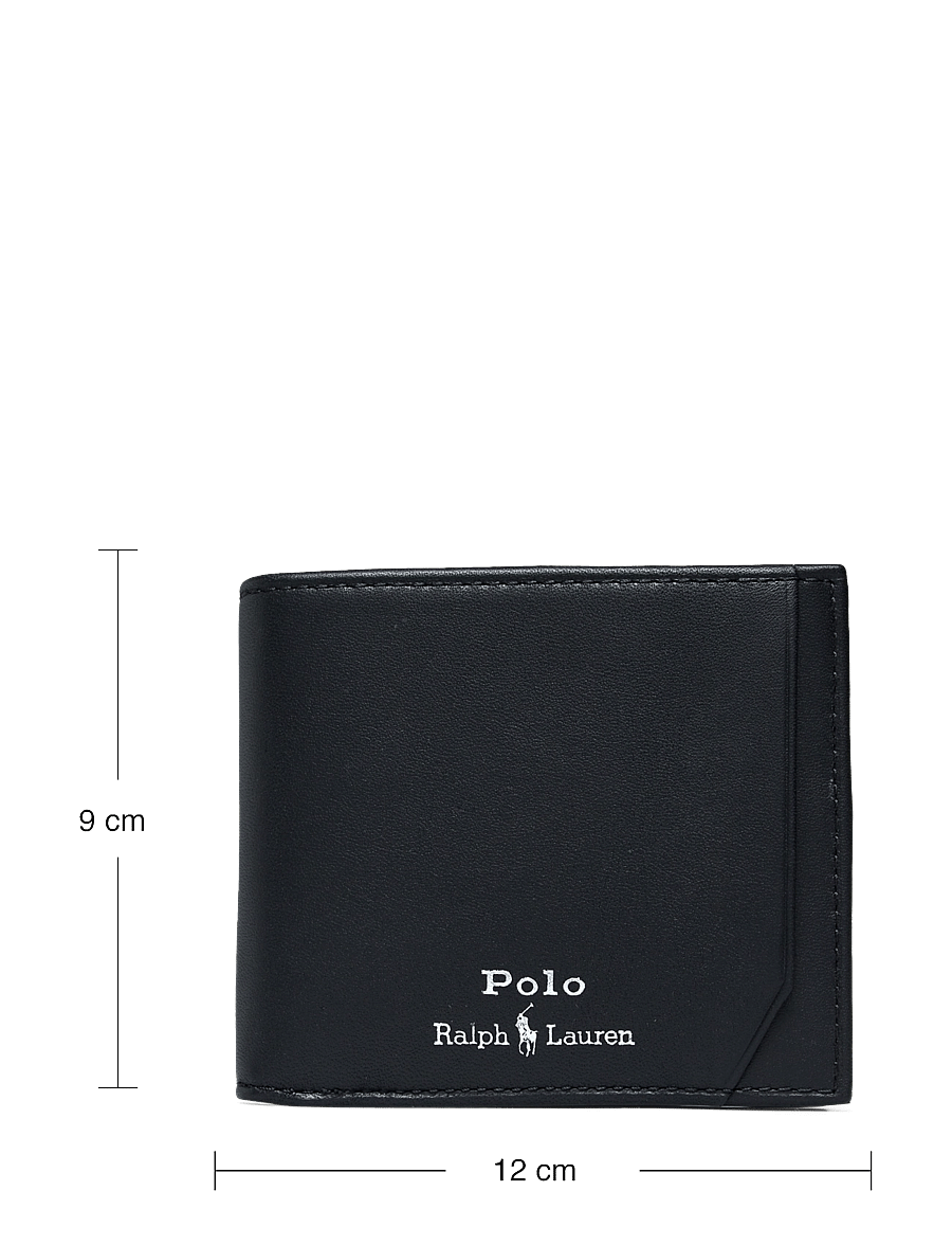 Polo Ralph Lauren - SMOOTH LEATHER-BILLFOLD-WLT-MED - maki - black - 4