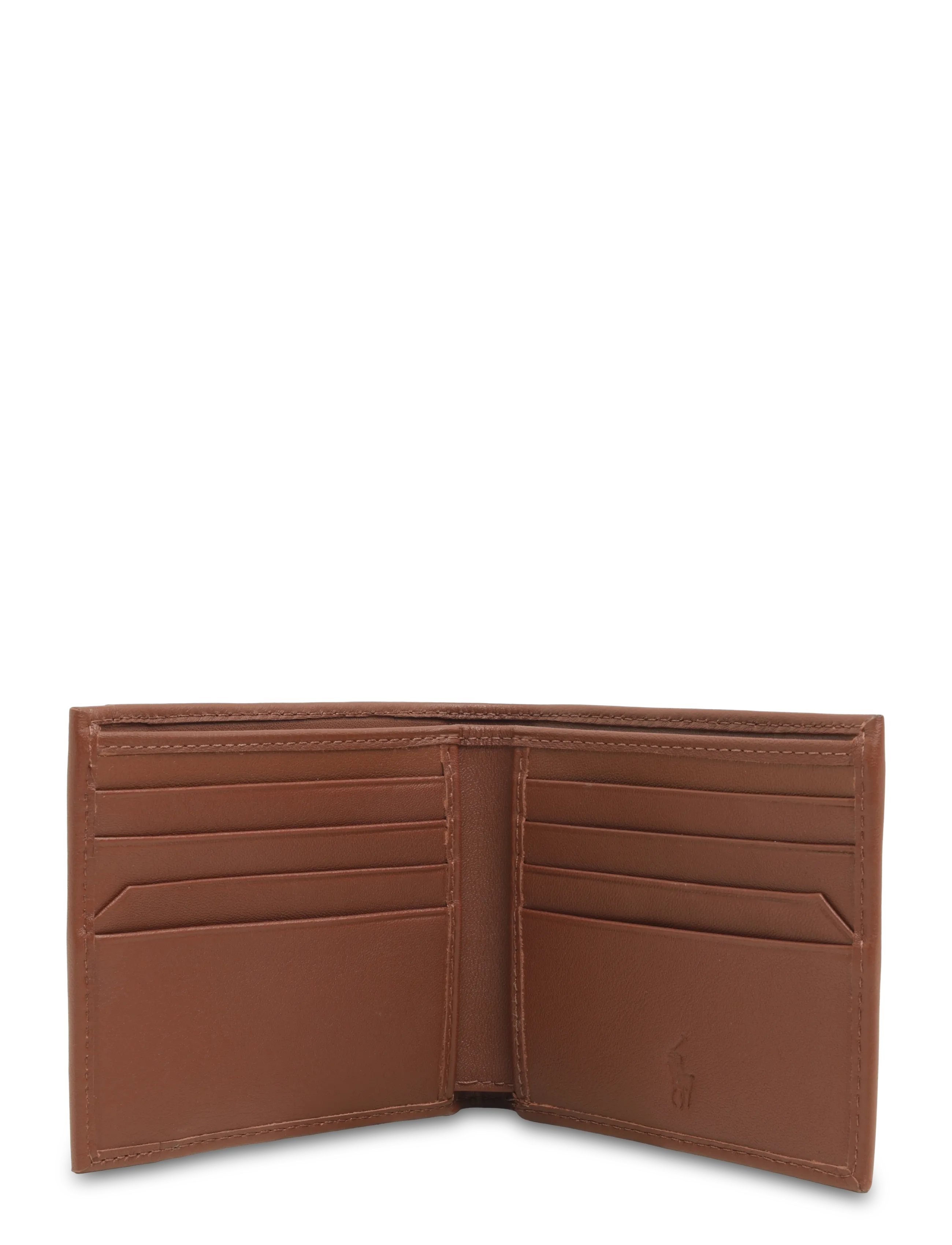 Polo Ralph Lauren - SMOOTH LEATHER-BILLFOLD-WLT-MED - punge - saddle - 2