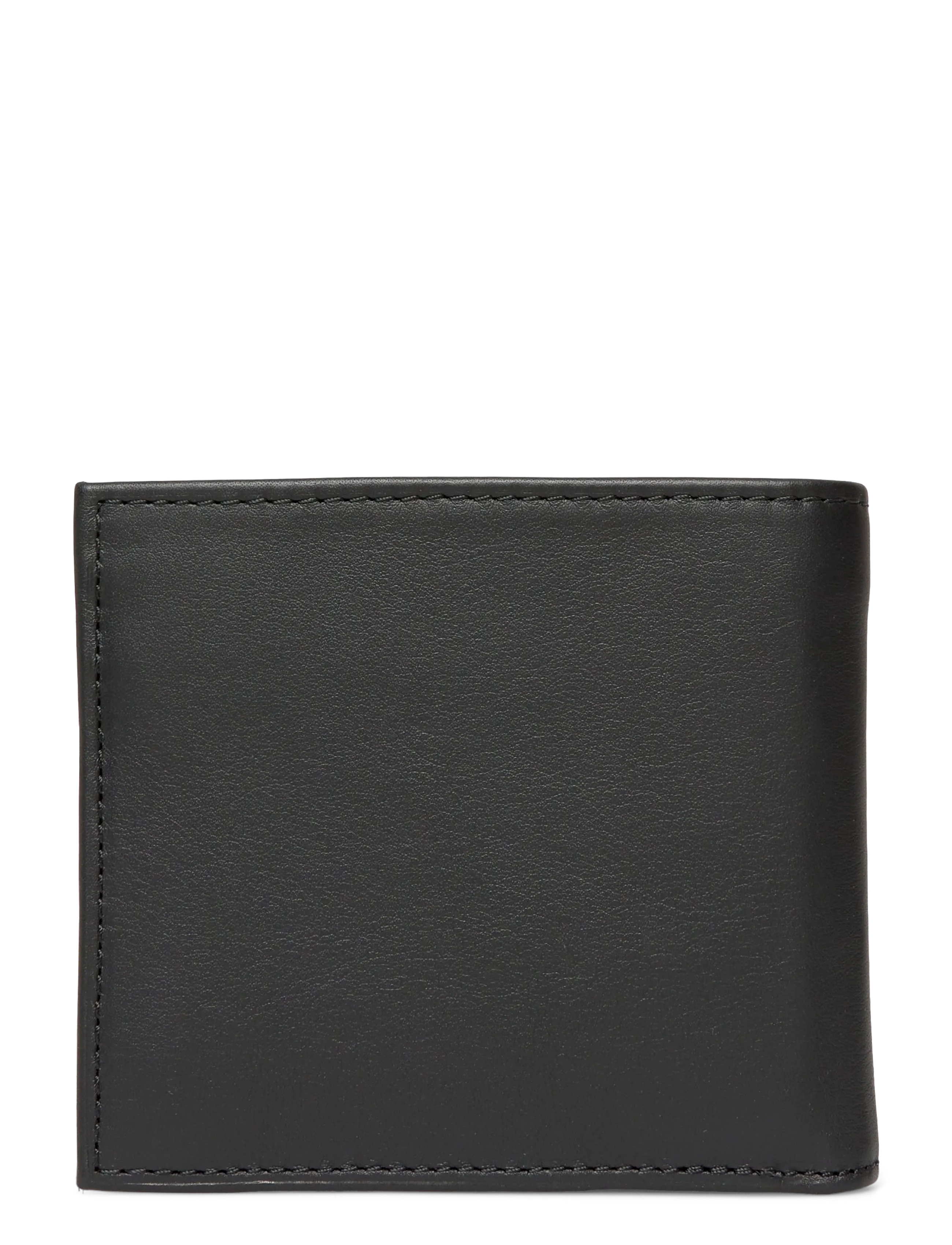 Polo Ralph Lauren - Smooth Leather Billfold Coin Wallet - black - 1