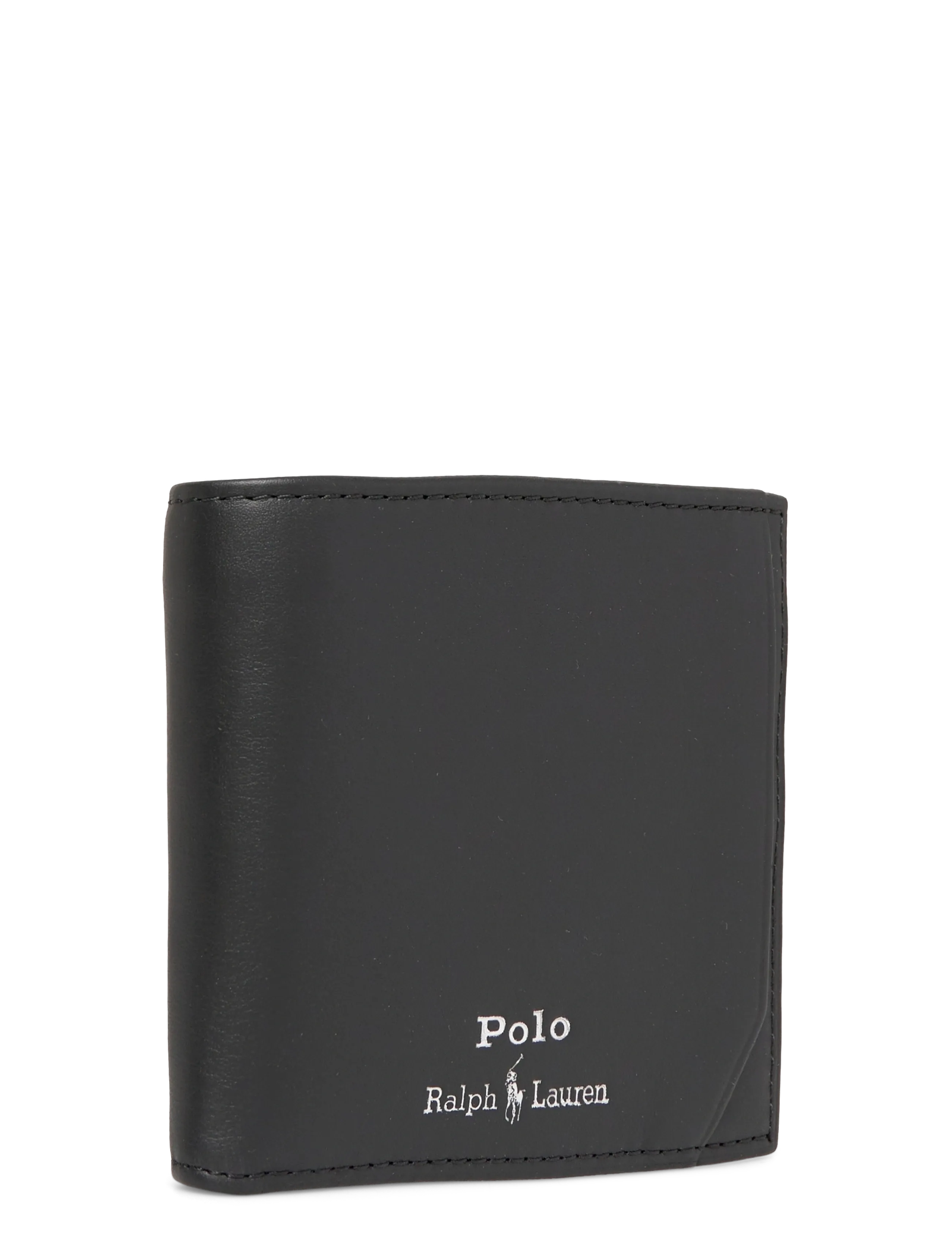 Polo Ralph Lauren - Smooth Leather Billfold Coin Wallet - black - 2