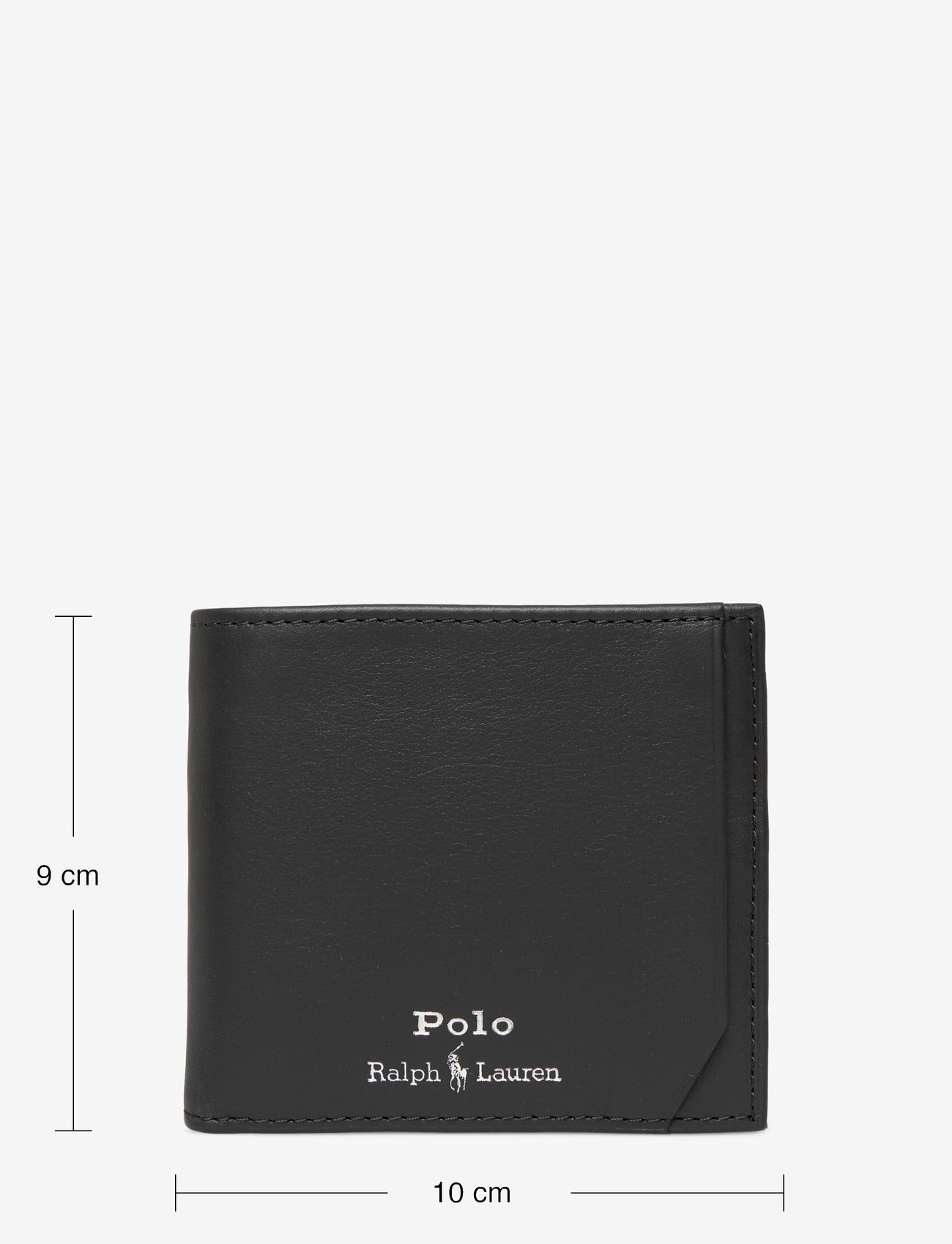 Polo Ralph Lauren - Smooth Leather Billfold Coin Wallet - plånböcker - black - 5