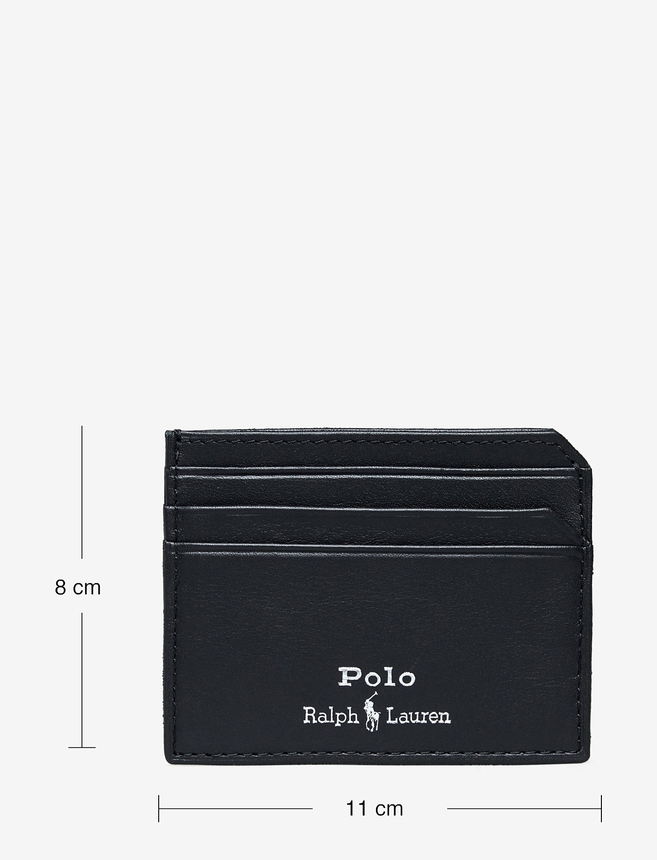 Polo Ralph Lauren - Smooth Leather Card Case - kortholdere - black - 3