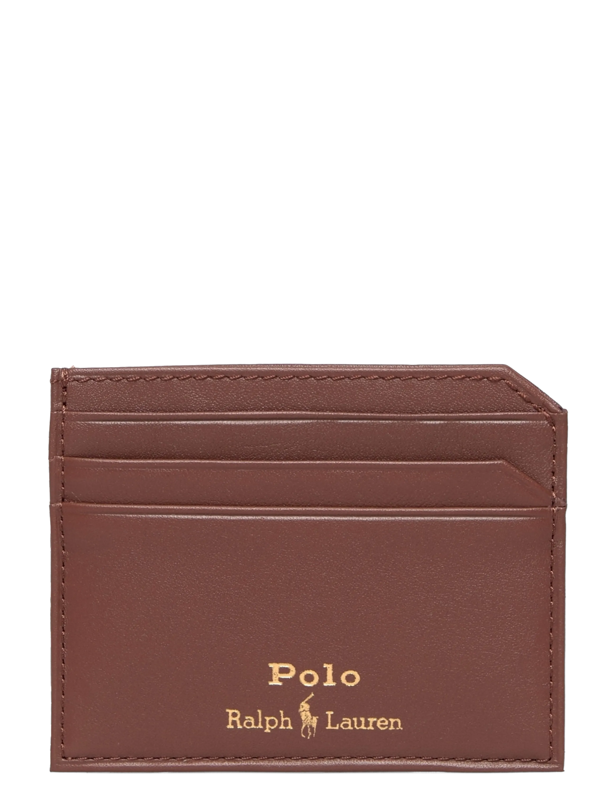 Polo Ralph Lauren SMOOTH LEATHER-CARD CASE-CCS-SMA - Plånböcker & Korthållare - SADDLE / brown