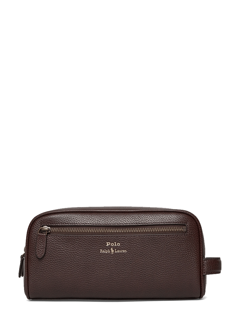 Polo Ralph Lauren - Pebbled Leather Travel Case - shoppa efter tillfälle - dark brown - 0