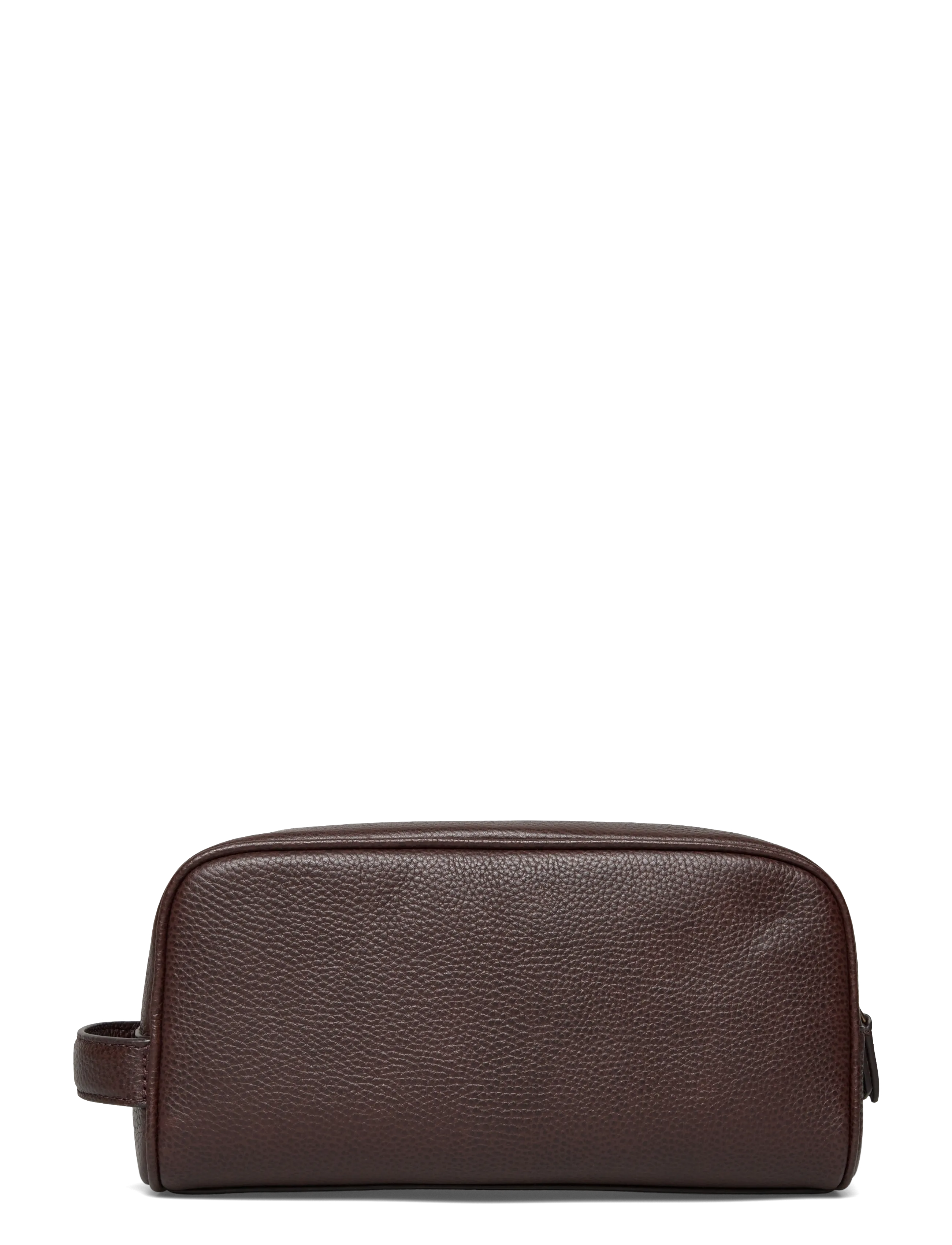 Polo Ralph Lauren - Pebbled Leather Travel Case - shoppa efter tillfälle - dark brown - 1