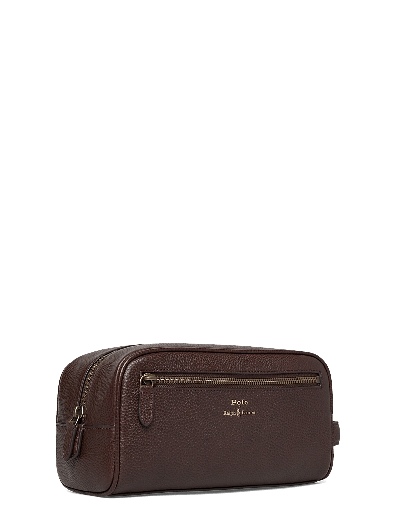 Polo Ralph Lauren - Pebbled Leather Travel Case - shoppa efter tillfälle - dark brown - 2