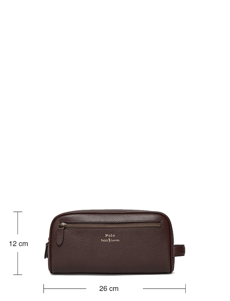 Polo Ralph Lauren - Pebbled Leather Travel Case - shoppa efter tillfälle - dark brown - 3