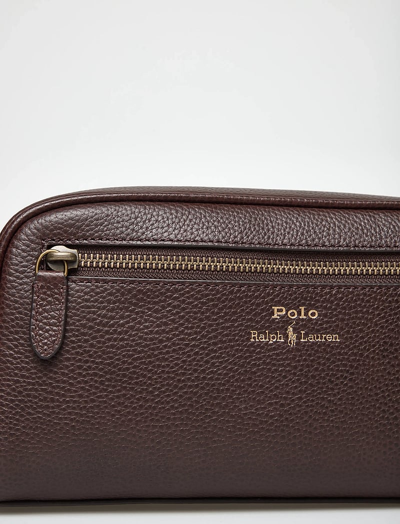 Polo Ralph Lauren - Pebbled Leather Travel Case - shoppa efter tillfälle - dark brown - 4
