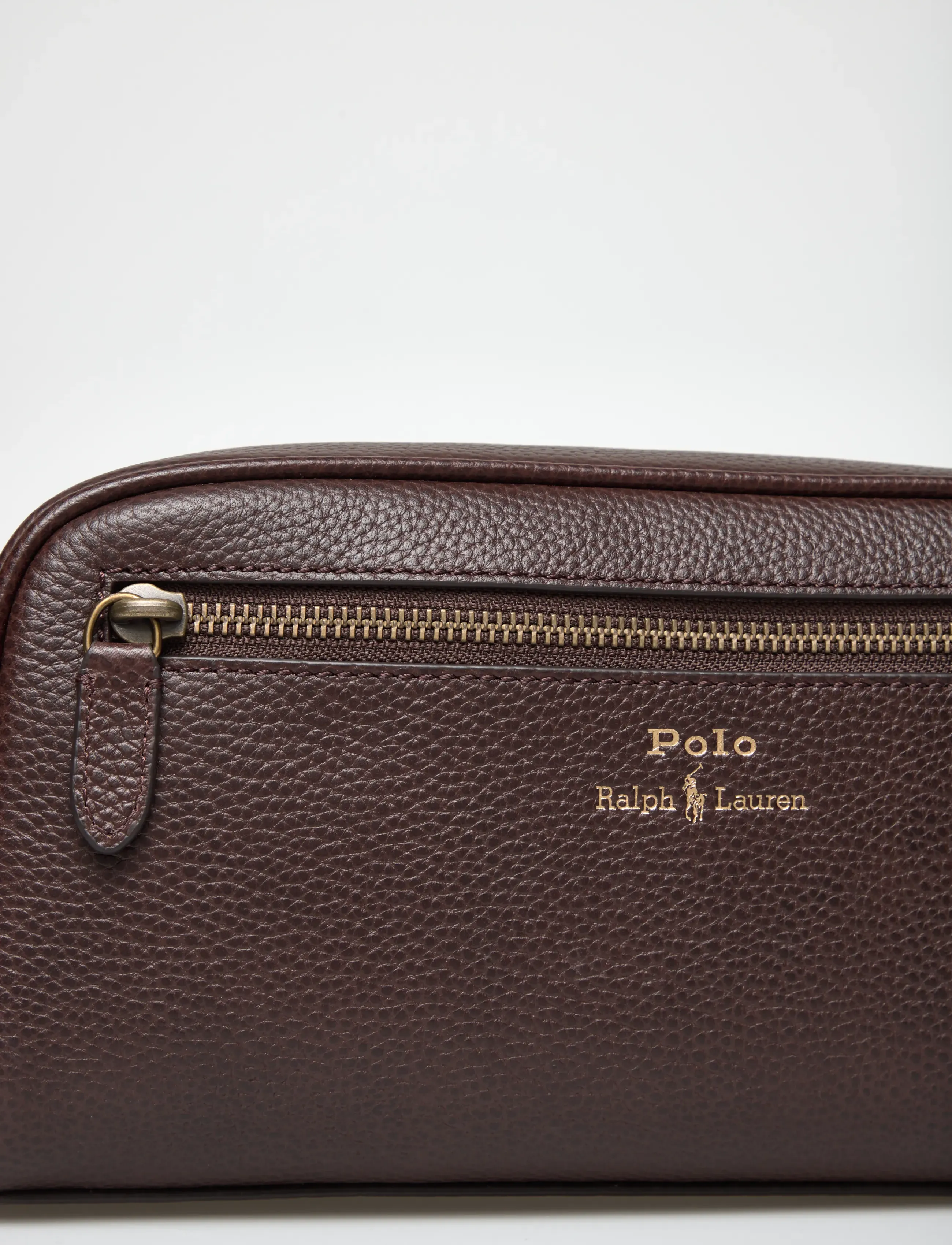 Polo Ralph Lauren - Pebbled Leather Travel Case - shoppa efter tillfälle - dark brown - 4