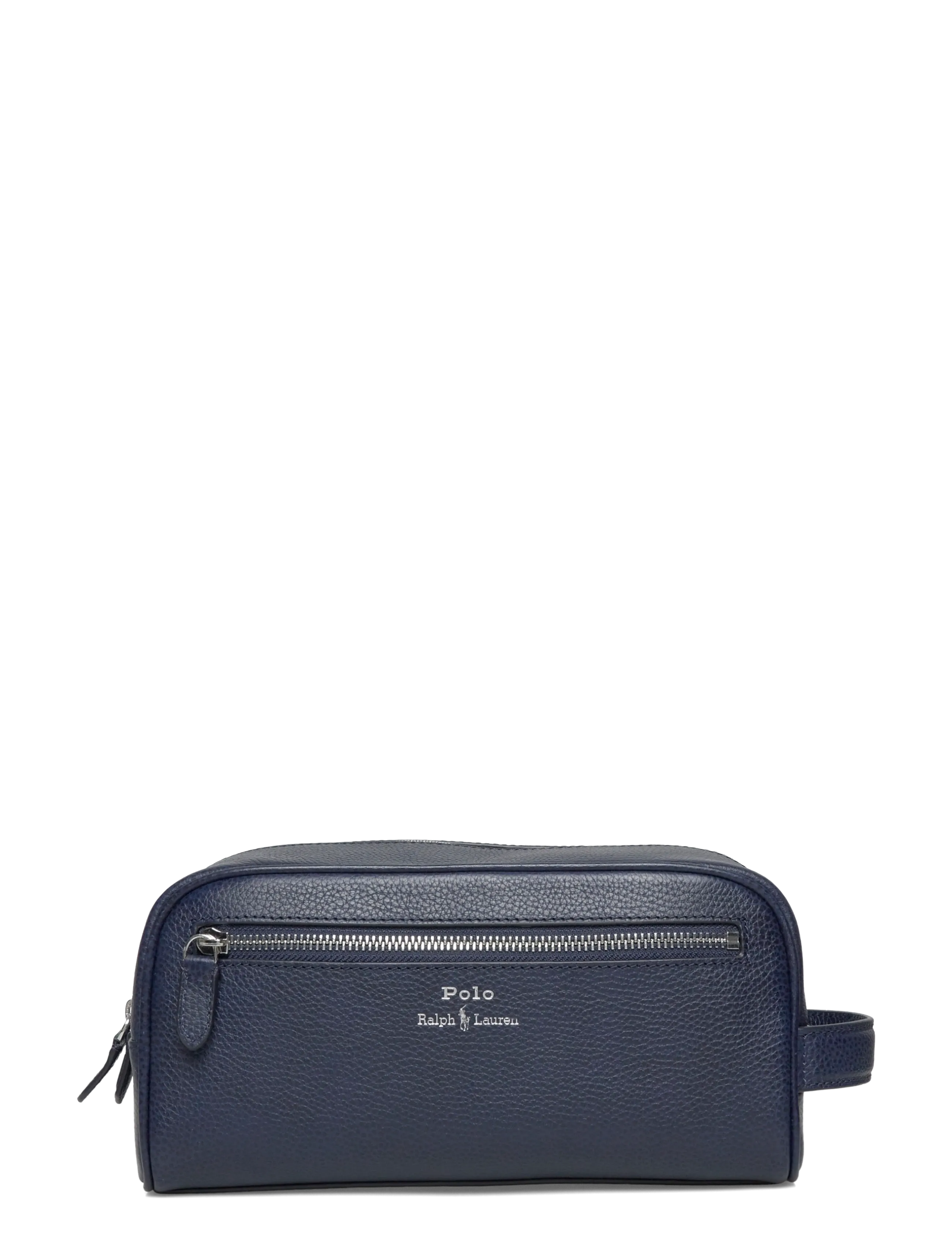 Polo Ralph Lauren Pebble Leather-Shave Kit-Pch-Med, One Size, Navy, Tasker > Toilettasker, Herre