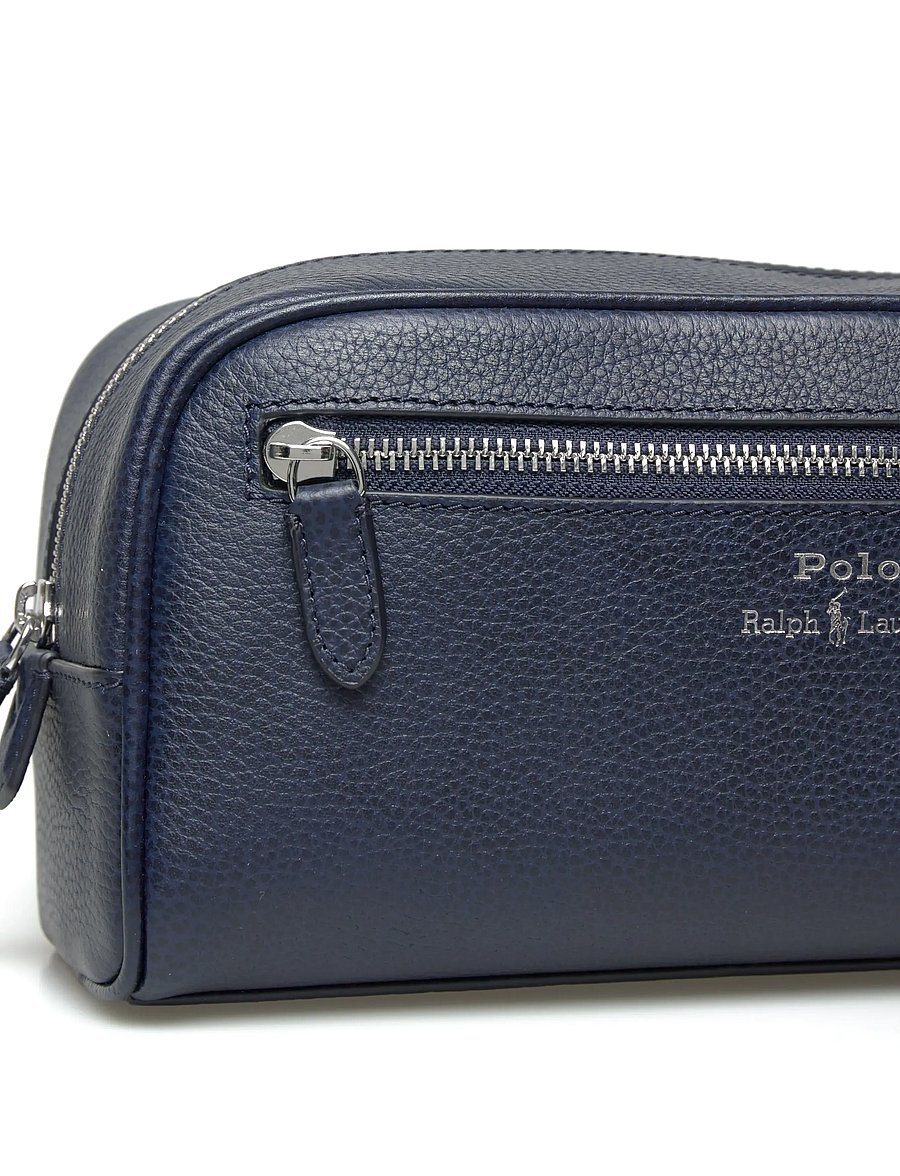 Polo Ralph Lauren - PEBBLE LEATHER-SHAVE KIT-PCH-MED - shop efter anledning - navy - 4