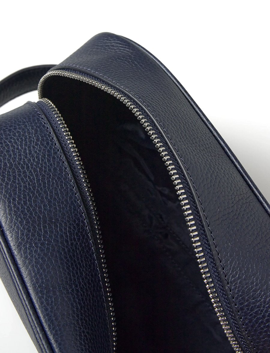 Polo Ralph Lauren - PEBBLE LEATHER-SHAVE KIT-PCH-MED - shop efter anledning - navy - 5