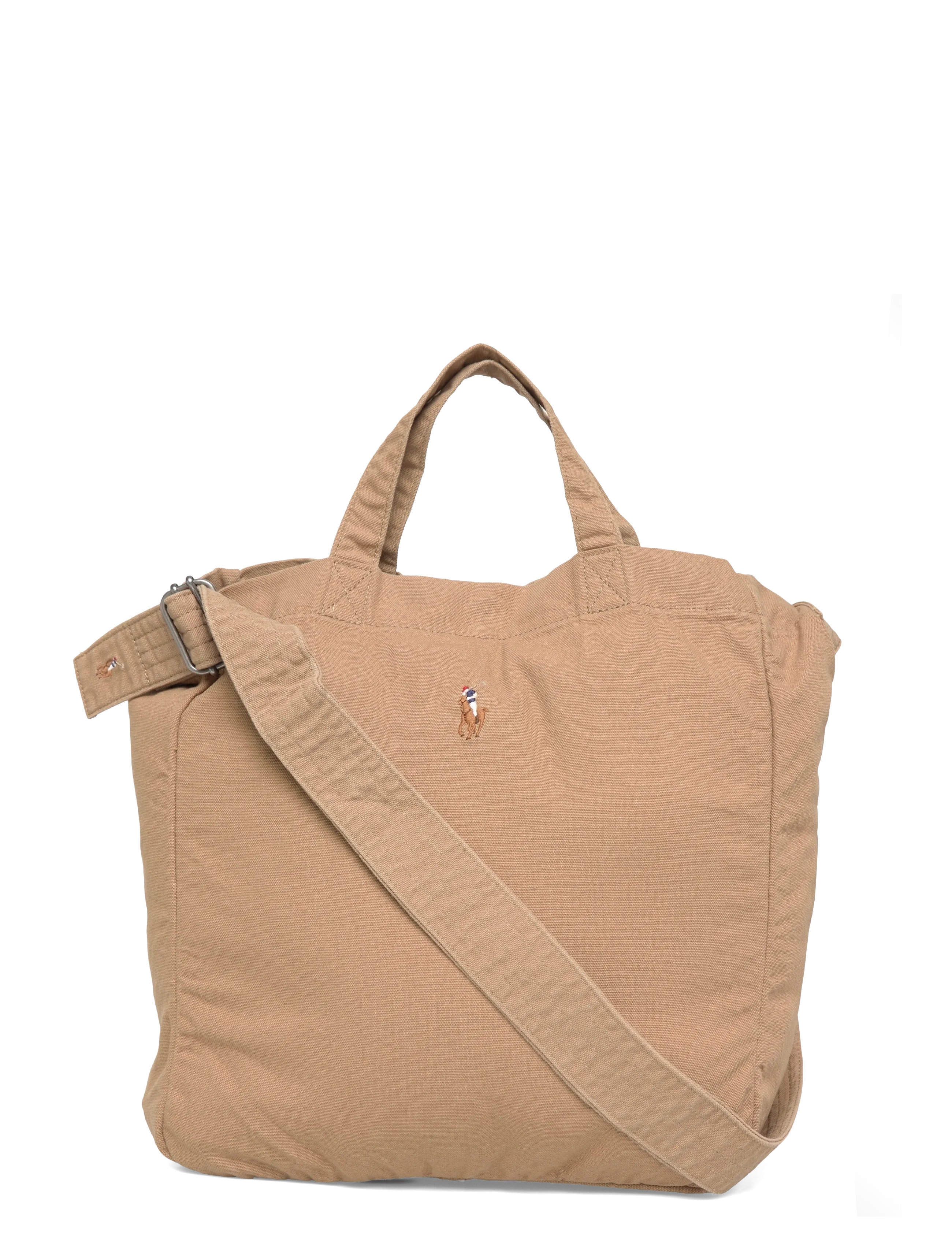 Polo Ralph Lauren Canvas Shopper Tote - Bags - RUSTIC TAN / beige