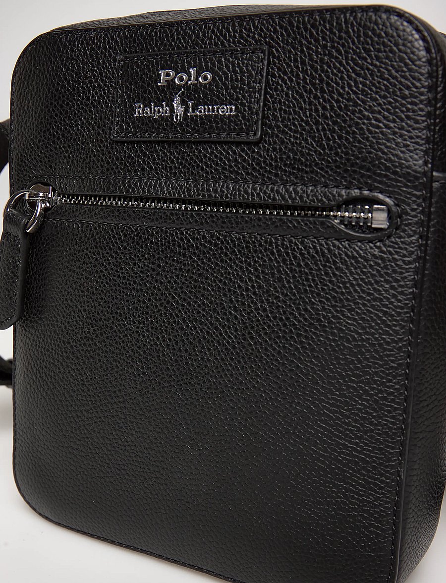 Polo Ralph Lauren - PEBBLE LEATHER-CROSSBODY-CXB-SMA - nach anlass kaufen - black - 4