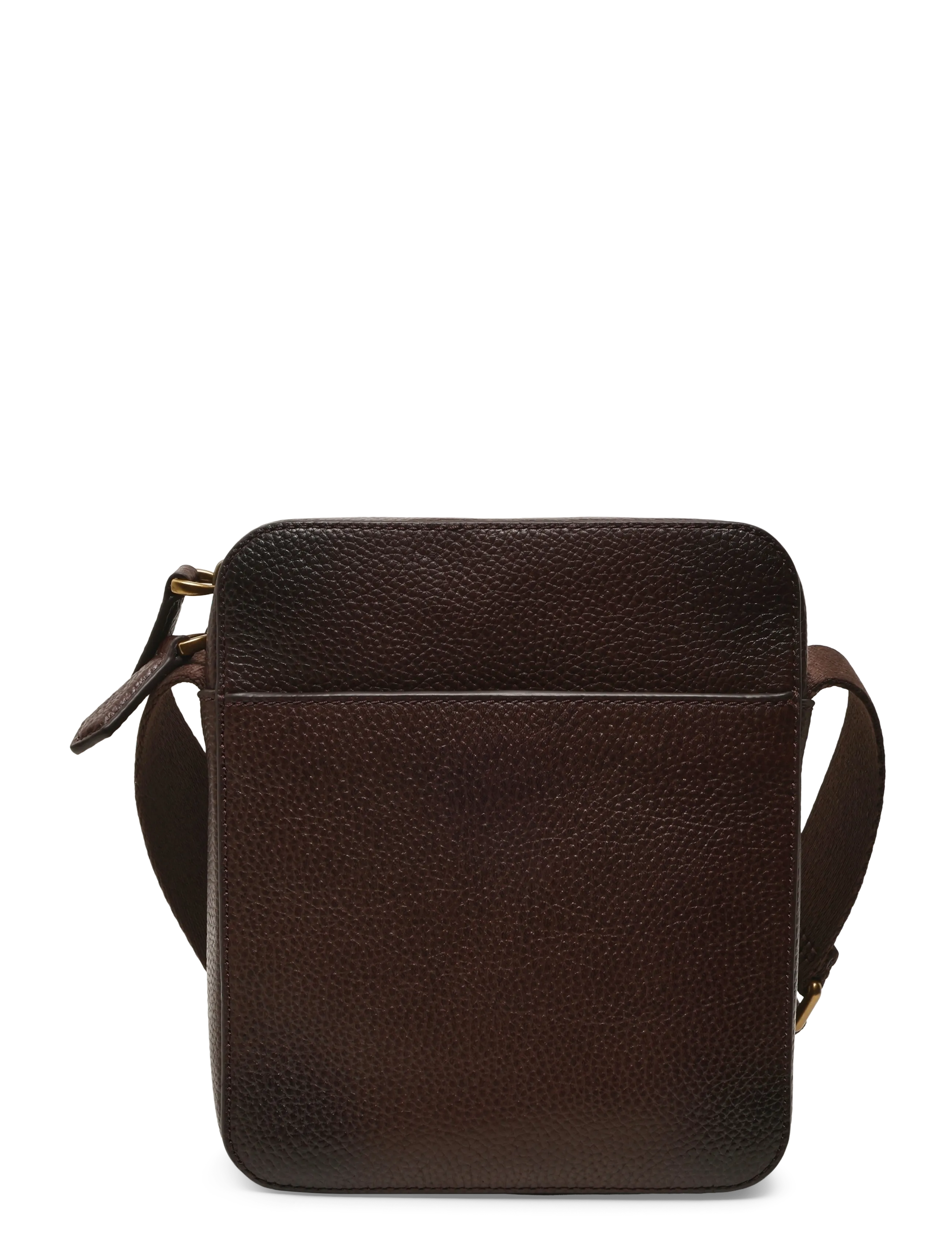 Polo Ralph Lauren - PEBBLE LEATHER-CROSSBODY-CXB-SMA - dark brown - 1