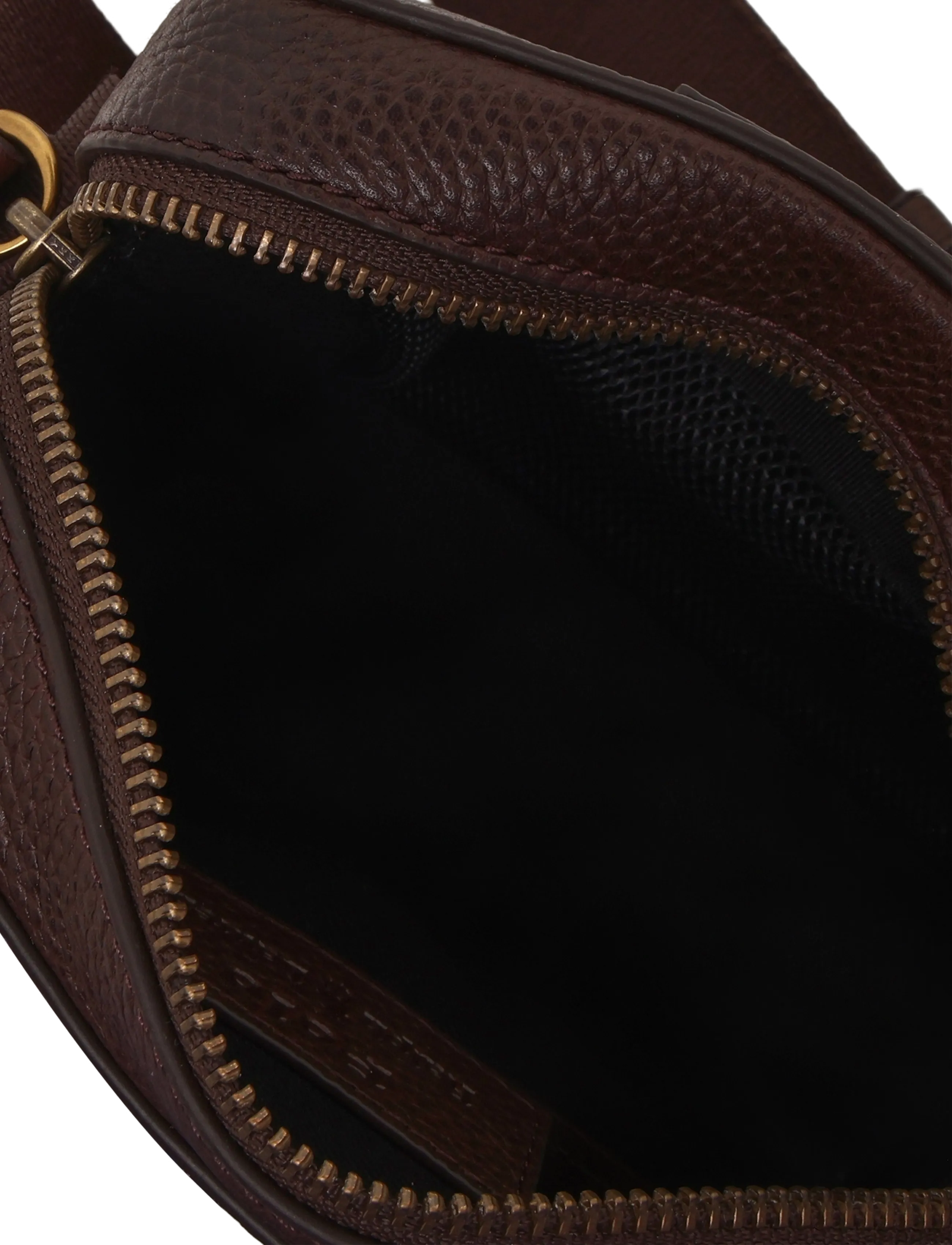 Polo Ralph Lauren - PEBBLE LEATHER-CROSSBODY-CXB-SMA - dark brown - 3