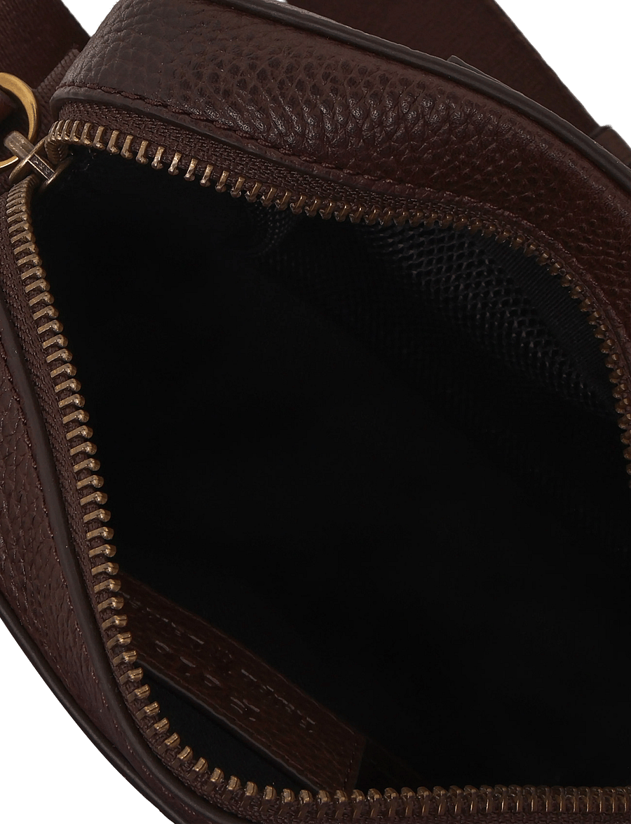 Polo Ralph Lauren - PEBBLE LEATHER-CROSSBODY-CXB-SMA - nach anlass kaufen - dark brown - 3