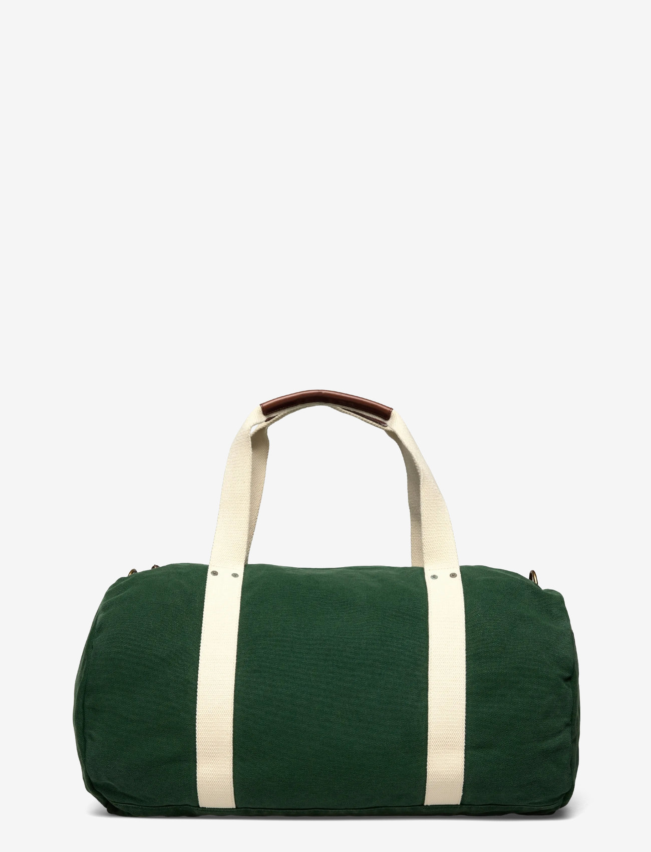 Polo Ralph Lauren - Embroidered Canvas Duffel - duffel bags - green/cream - 1