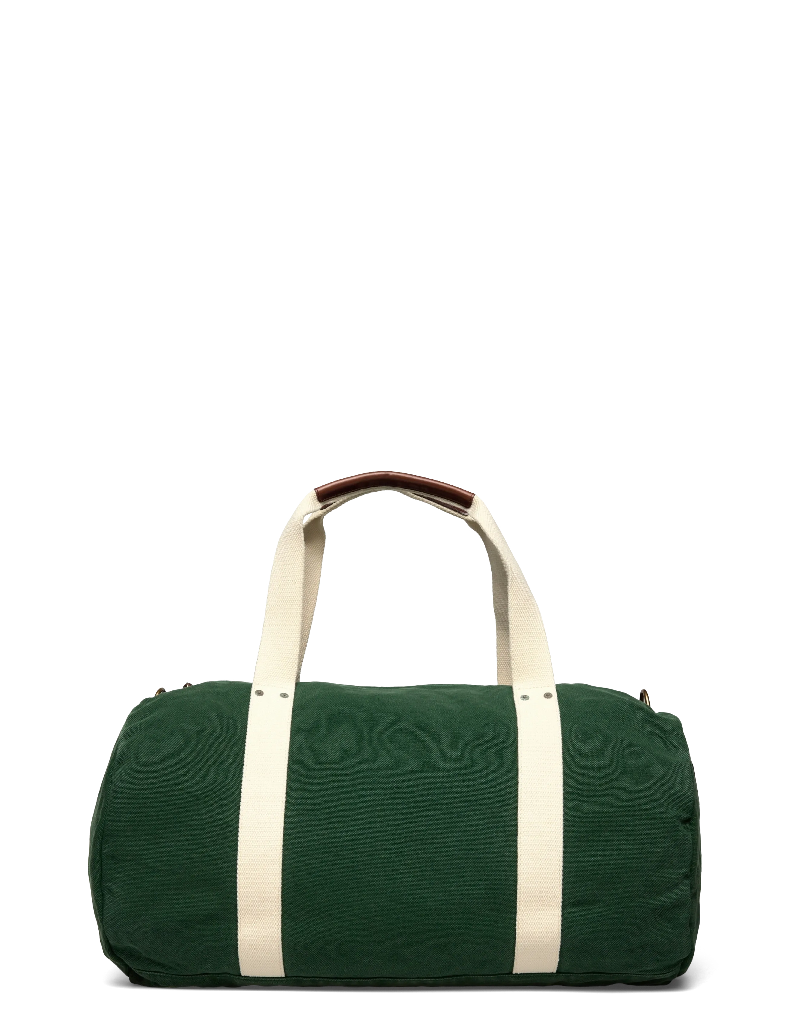 Polo Ralph Lauren - Embroidered Canvas Duffel - Íþróttatöskur - green/cream - 1