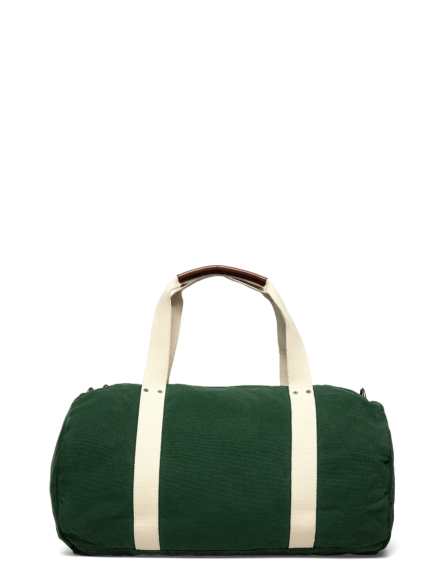 Polo Ralph Lauren - Embroidered Canvas Duffel - Íþróttatöskur - green/cream - 1