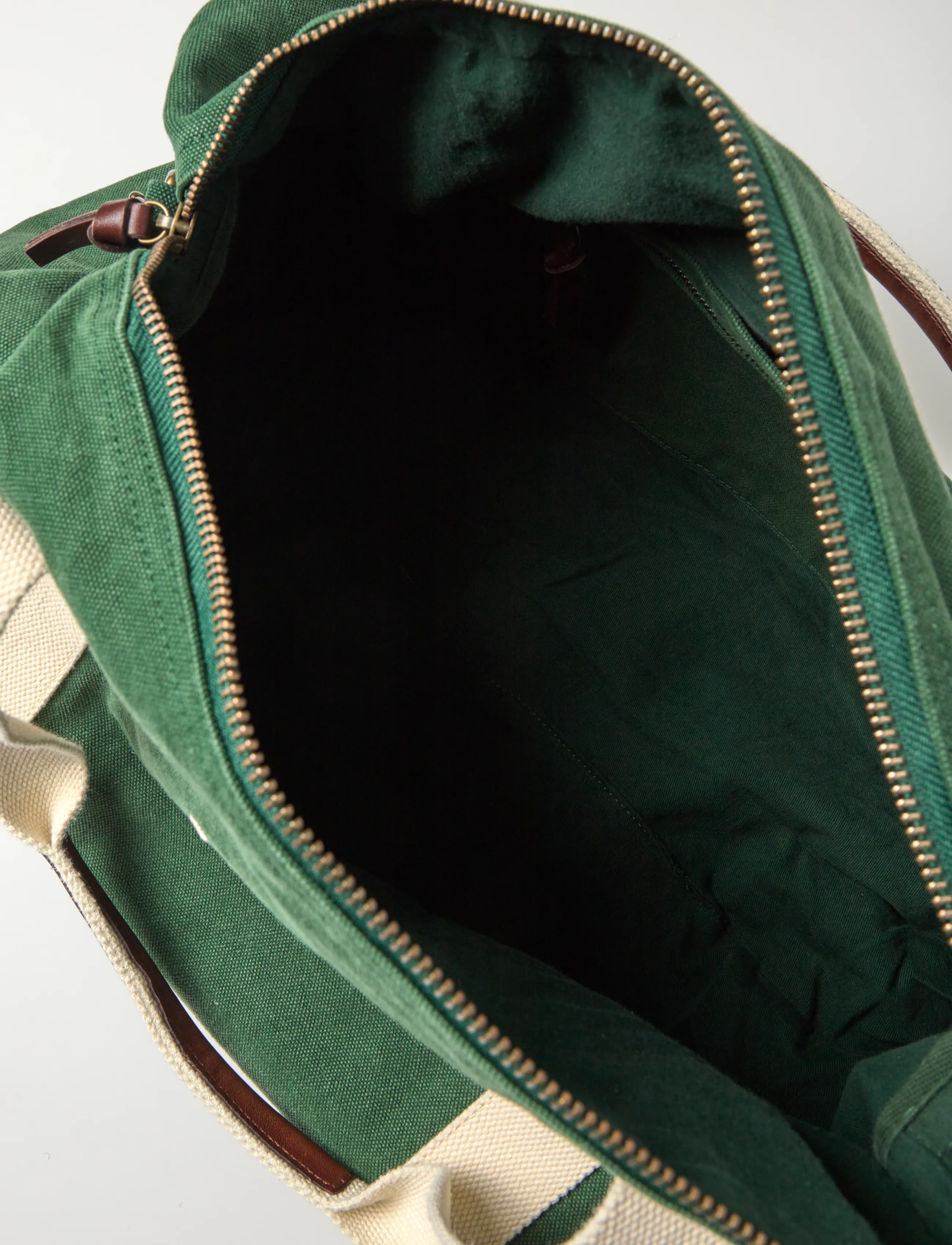 Polo Ralph Lauren - Embroidered Canvas Duffel - Íþróttatöskur - green/cream - 5