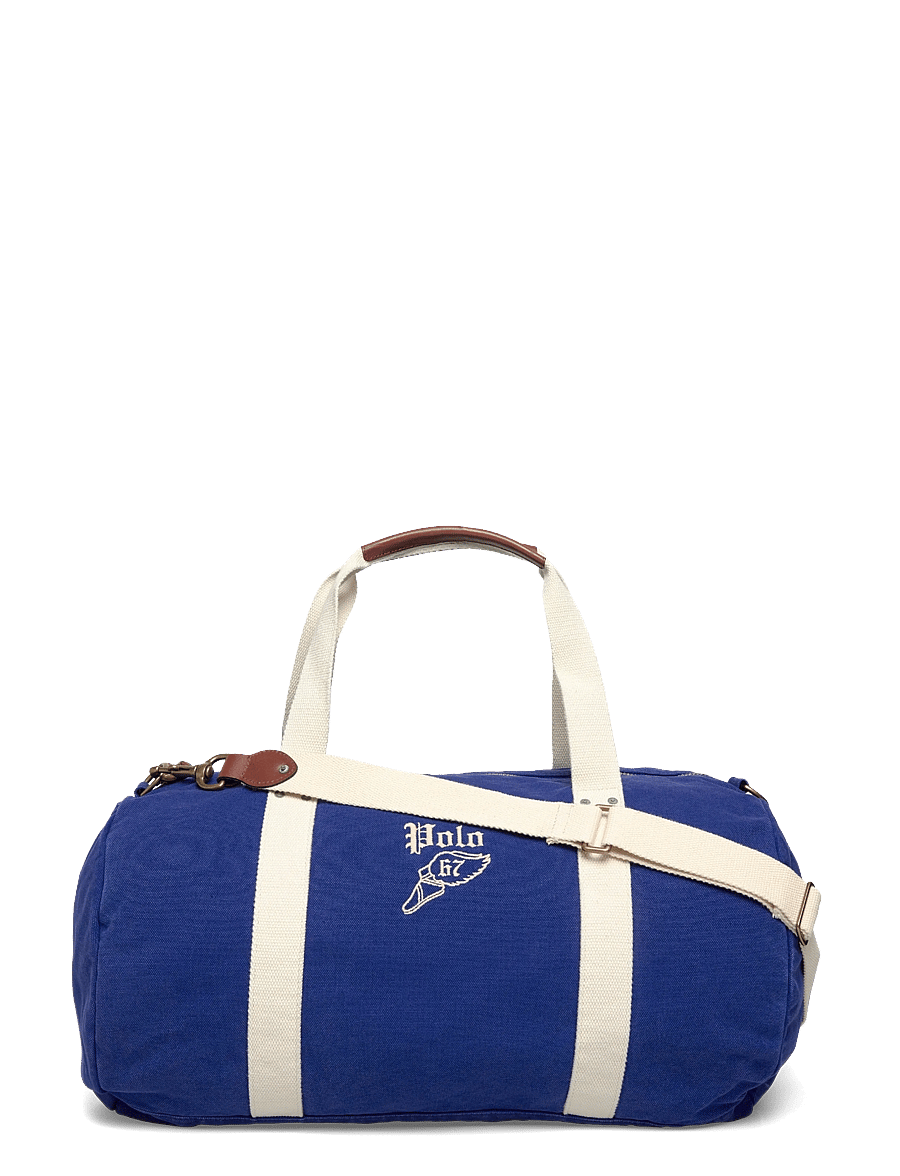 Polo Ralph Lauren - Embroidered Canvas Duffel - duffelväskor - heritage royal/cr - 0