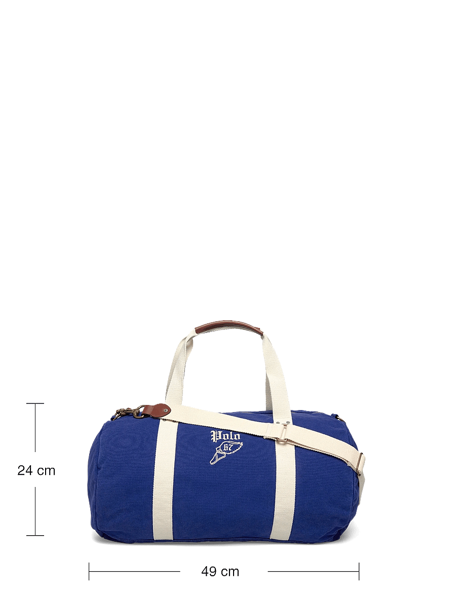 Polo Ralph Lauren - Embroidered Canvas Duffel - duffelväskor - heritage royal/cr - 3