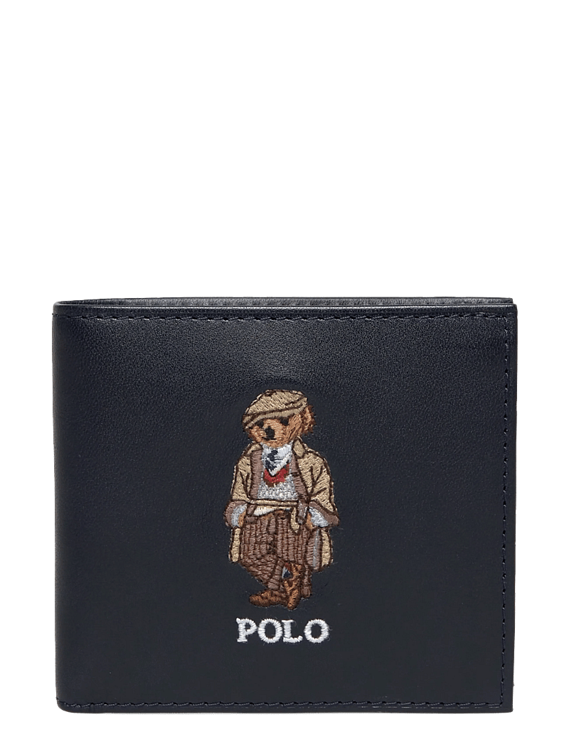 Polo Ralph Lauren - Polo Bear Leather Billfold Coin Wallet - brieftaschen und taschen - newport navy - 0