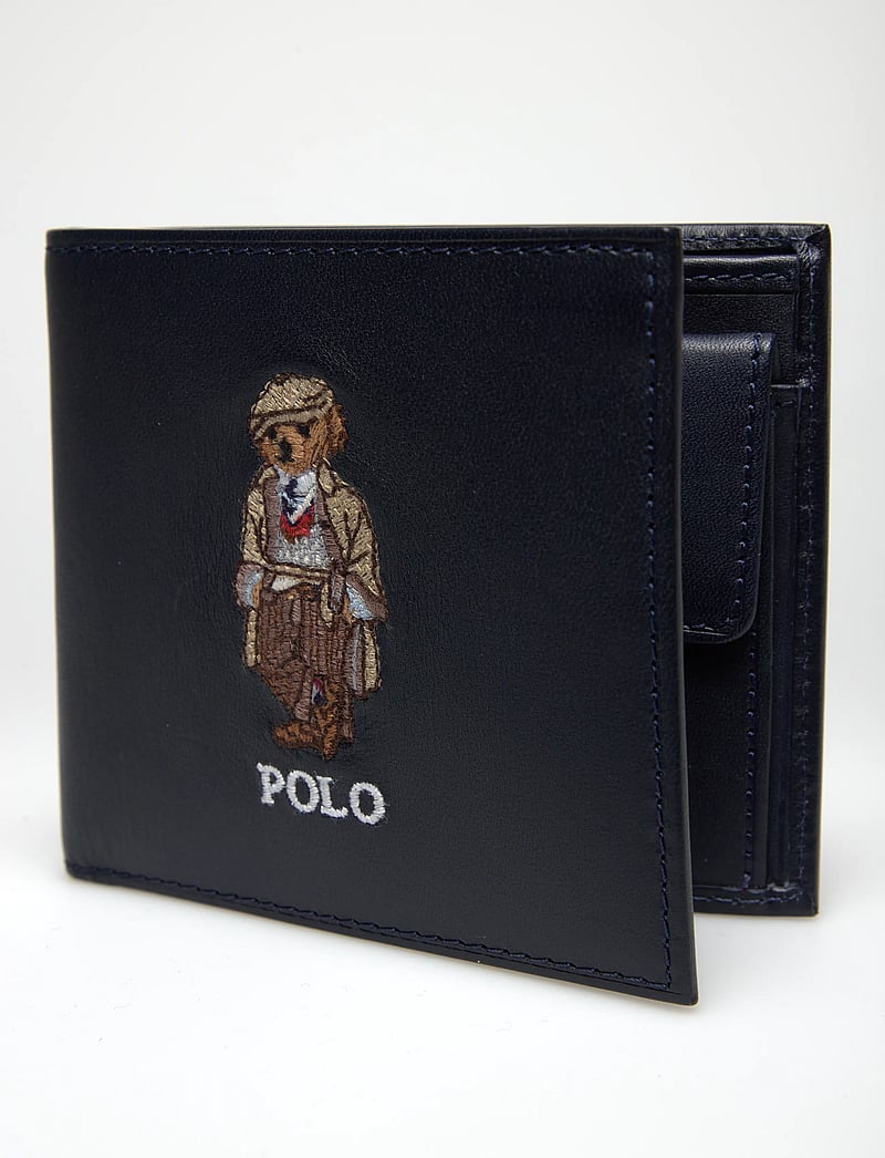 Polo Ralph Lauren - Polo Bear Leather Billfold Coin Wallet - brieftaschen und taschen - newport navy - 4