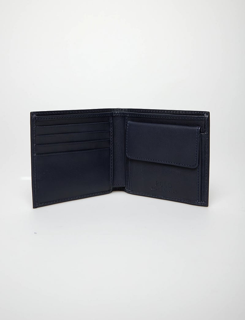 Polo Ralph Lauren - Polo Bear Leather Billfold Coin Wallet - brieftaschen und taschen - newport navy - 5