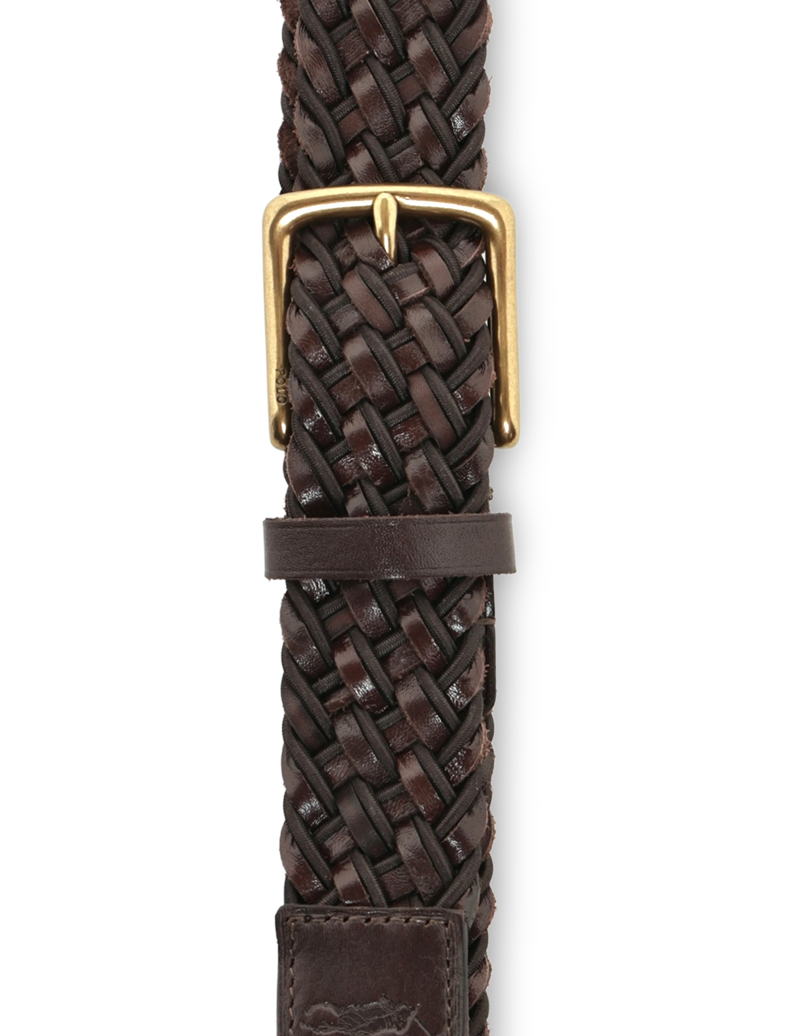 Polo Ralph Lauren - Leather & Braided Cord Woven Belt - punutud vööd - brown/brown - 2