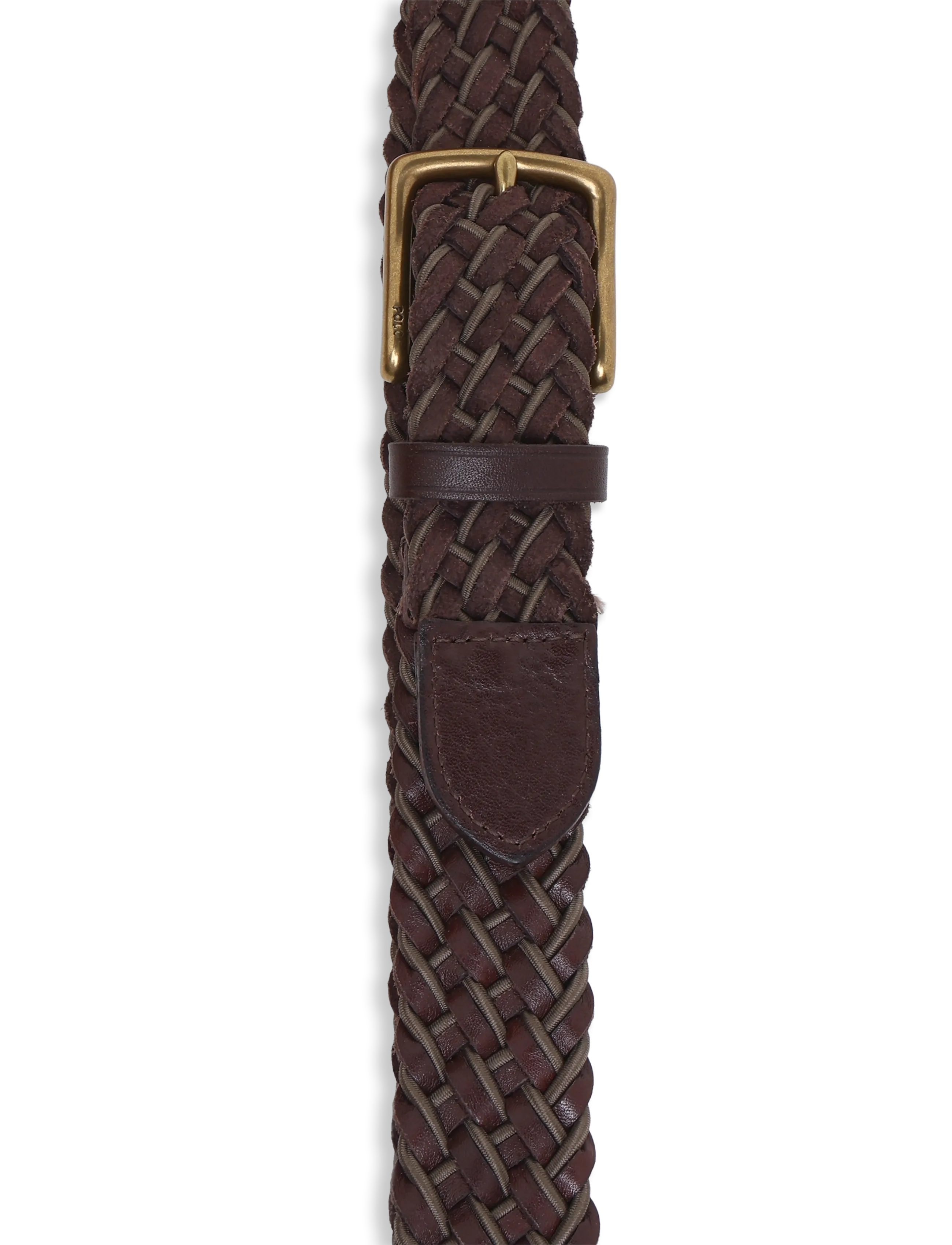 Polo Ralph Lauren - LEATHER/WEBBING-BRD STRCH BT-BLT-ME - punutud vööd - brown/olive - 2