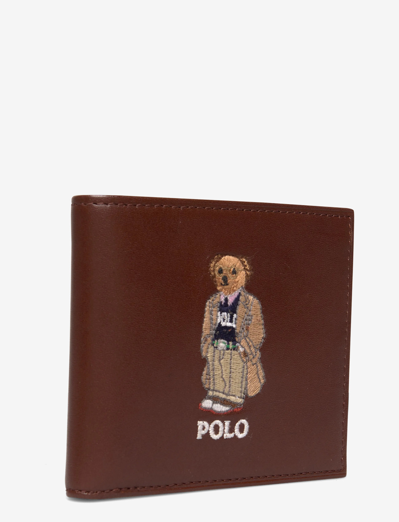Polo Ralph Lauren - Polo Bear Leather Billfold Wallet - wallets - chestnut - 2