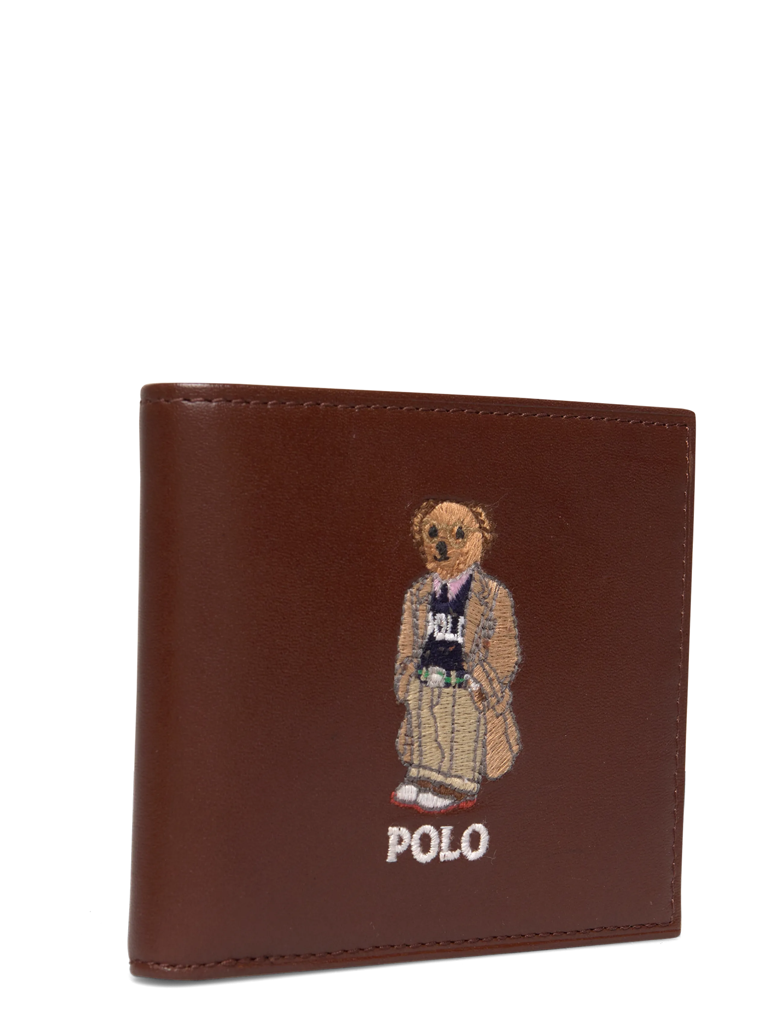 Polo Ralph Lauren - Polo Bear Leather Billfold Wallet - chestnut - 2