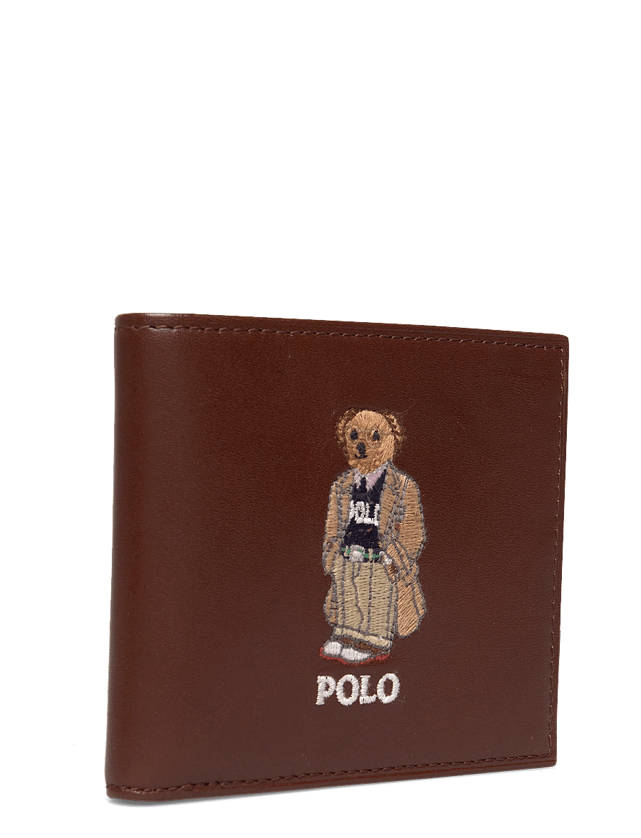 Polo Ralph Lauren - Polo Bear Leather Billfold Wallet - chestnut - 2