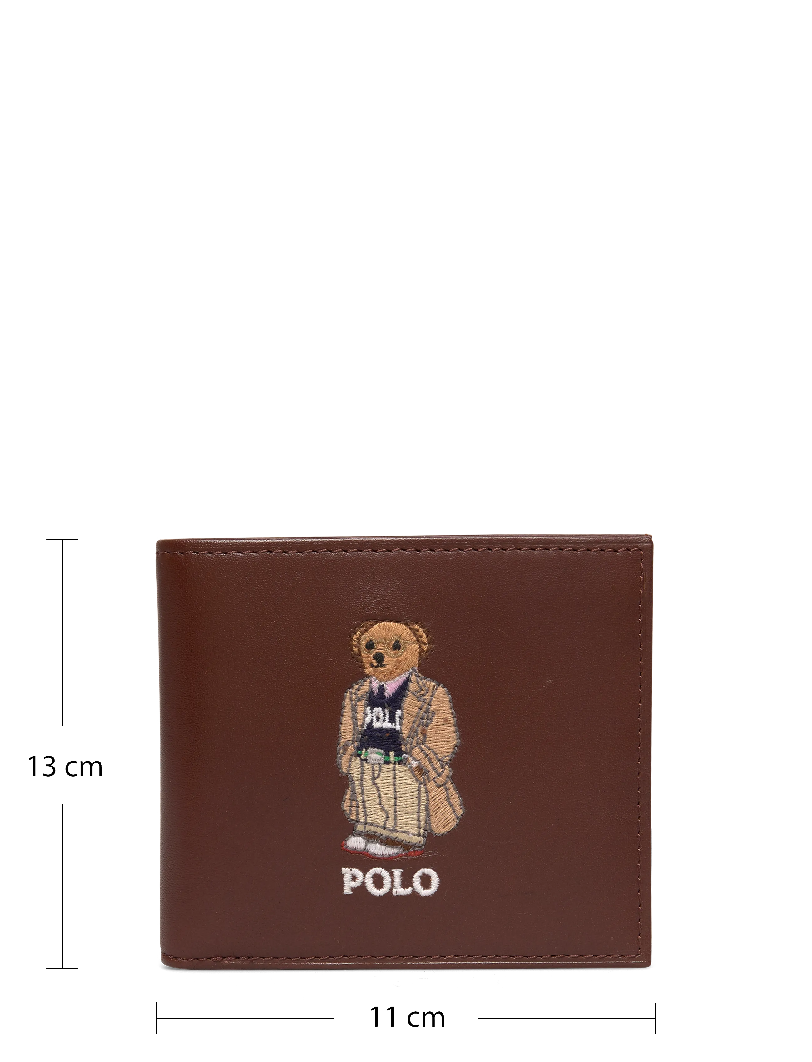 Polo Ralph Lauren - Polo Bear Leather Billfold Wallet - chestnut - 3