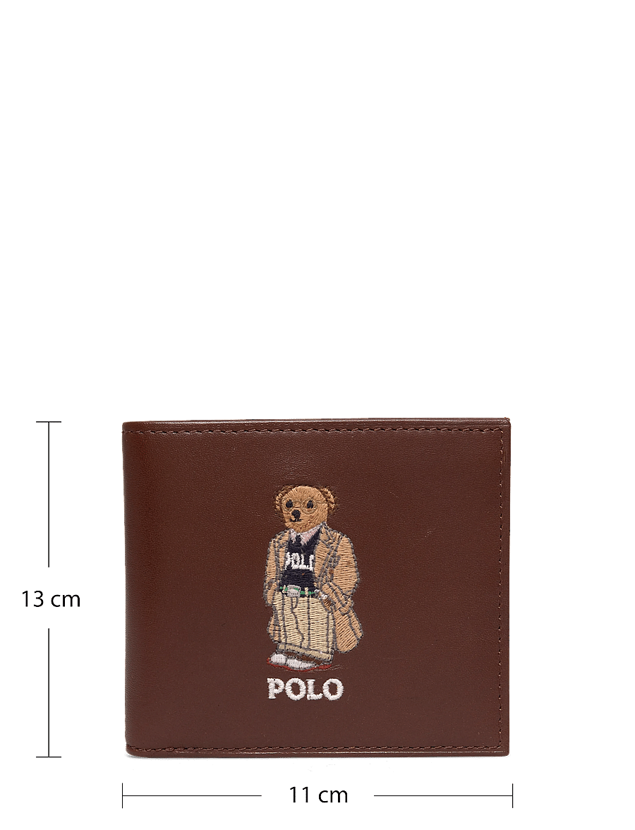 Polo Ralph Lauren - Polo Bear Leather Billfold Wallet - chestnut - 3
