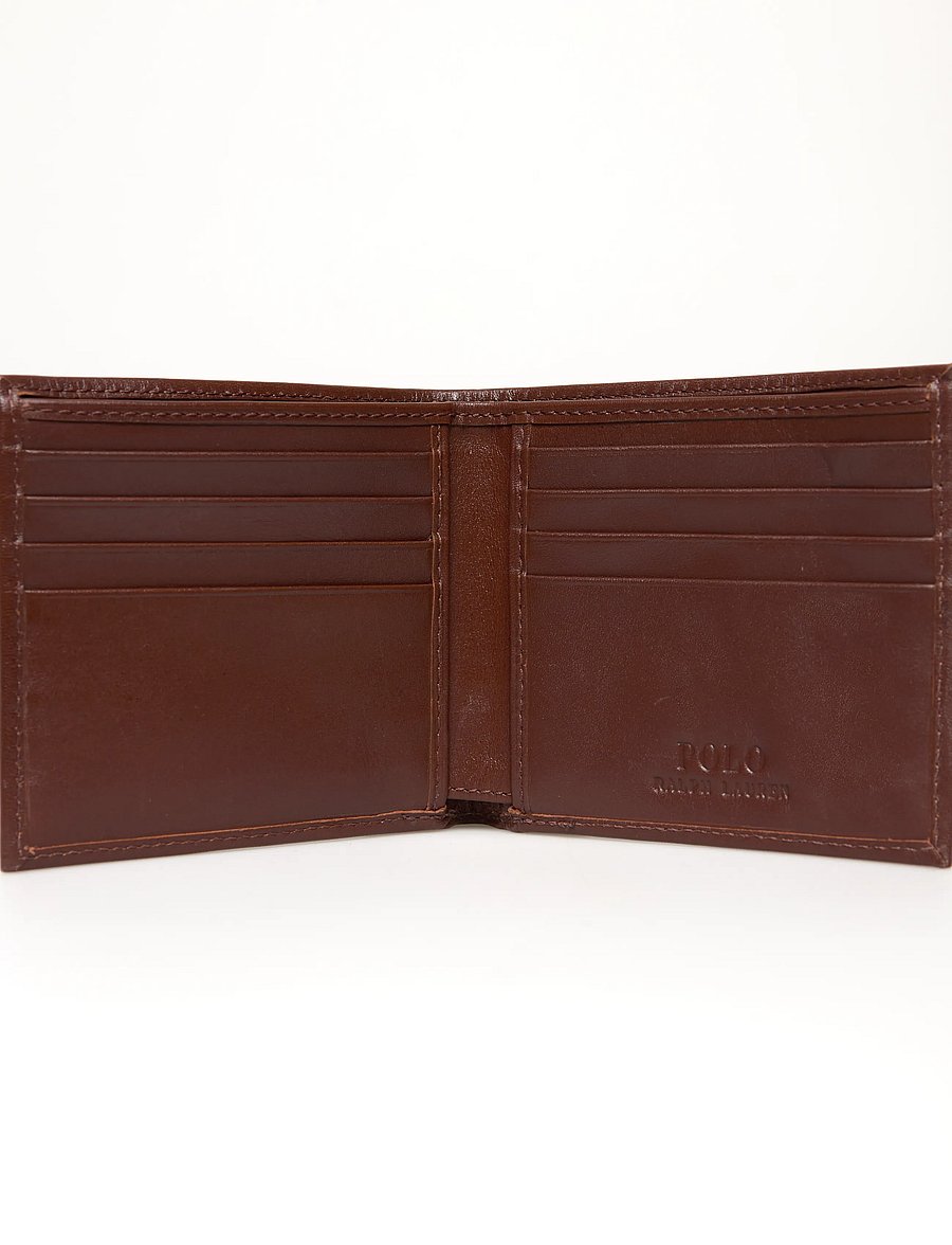 Polo Ralph Lauren - Polo Bear Leather Billfold Wallet - chestnut - 4