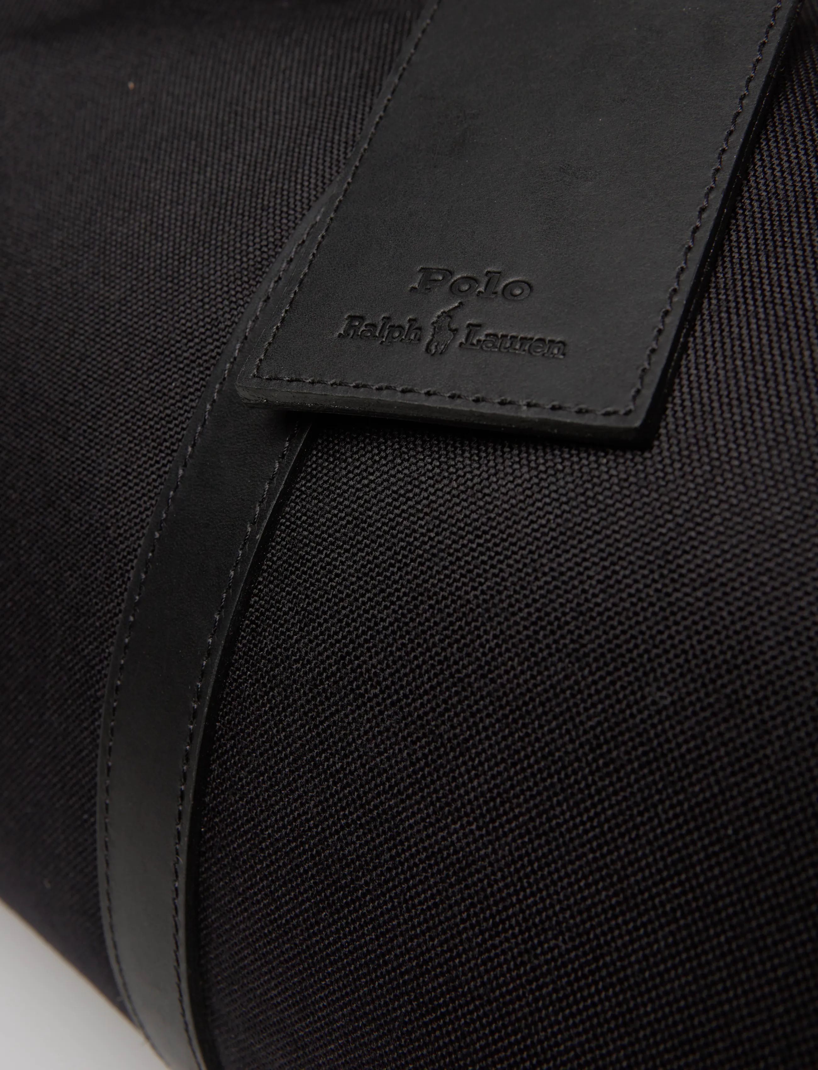 Polo Ralph Lauren - Leather-Trim Oxford Duffel - black/black - 4