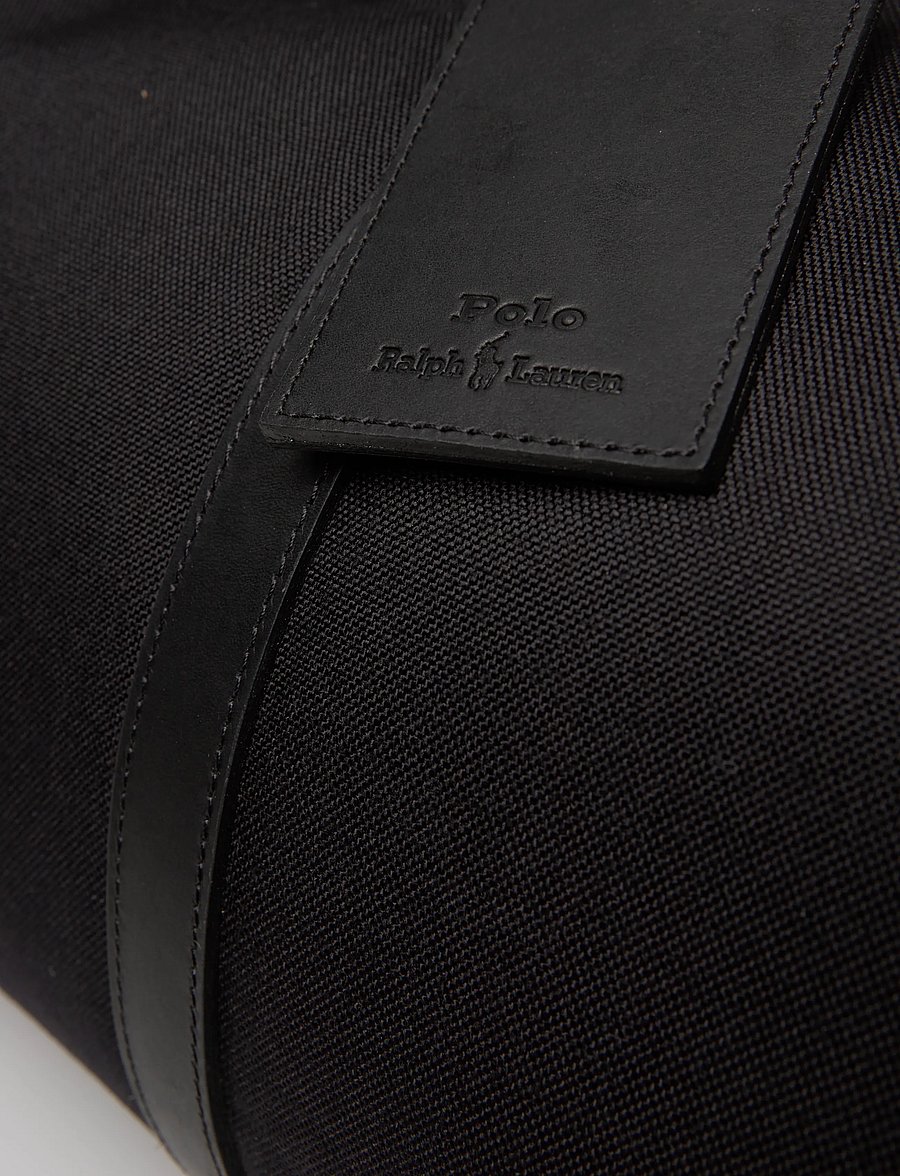 Polo Ralph Lauren - Leather-Trim Oxford Duffel - black/black - 4